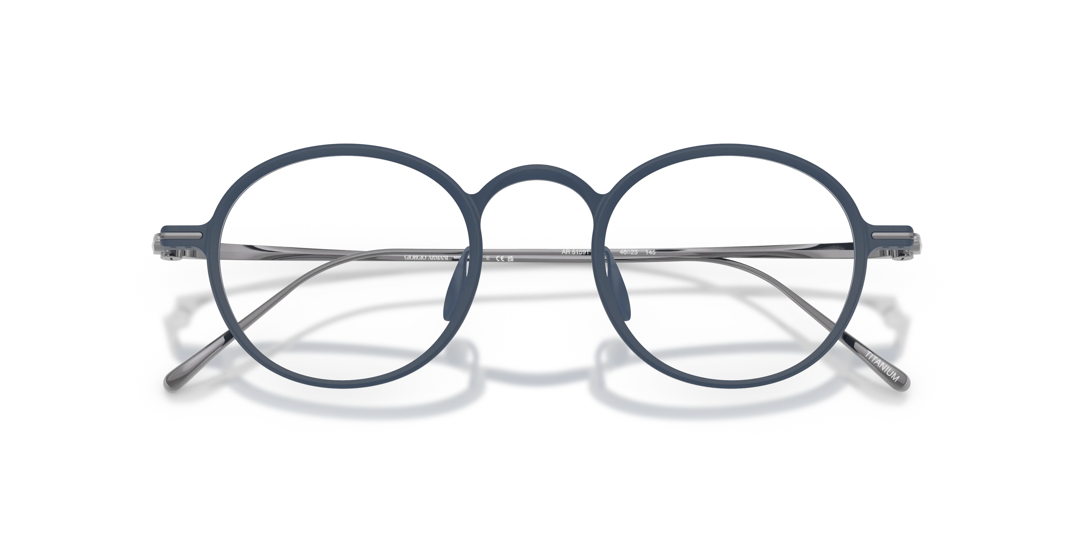 Giorgio Armani AR5159T 3405 Montature da vista Titanio Blu Pantos Normale - immagine 2