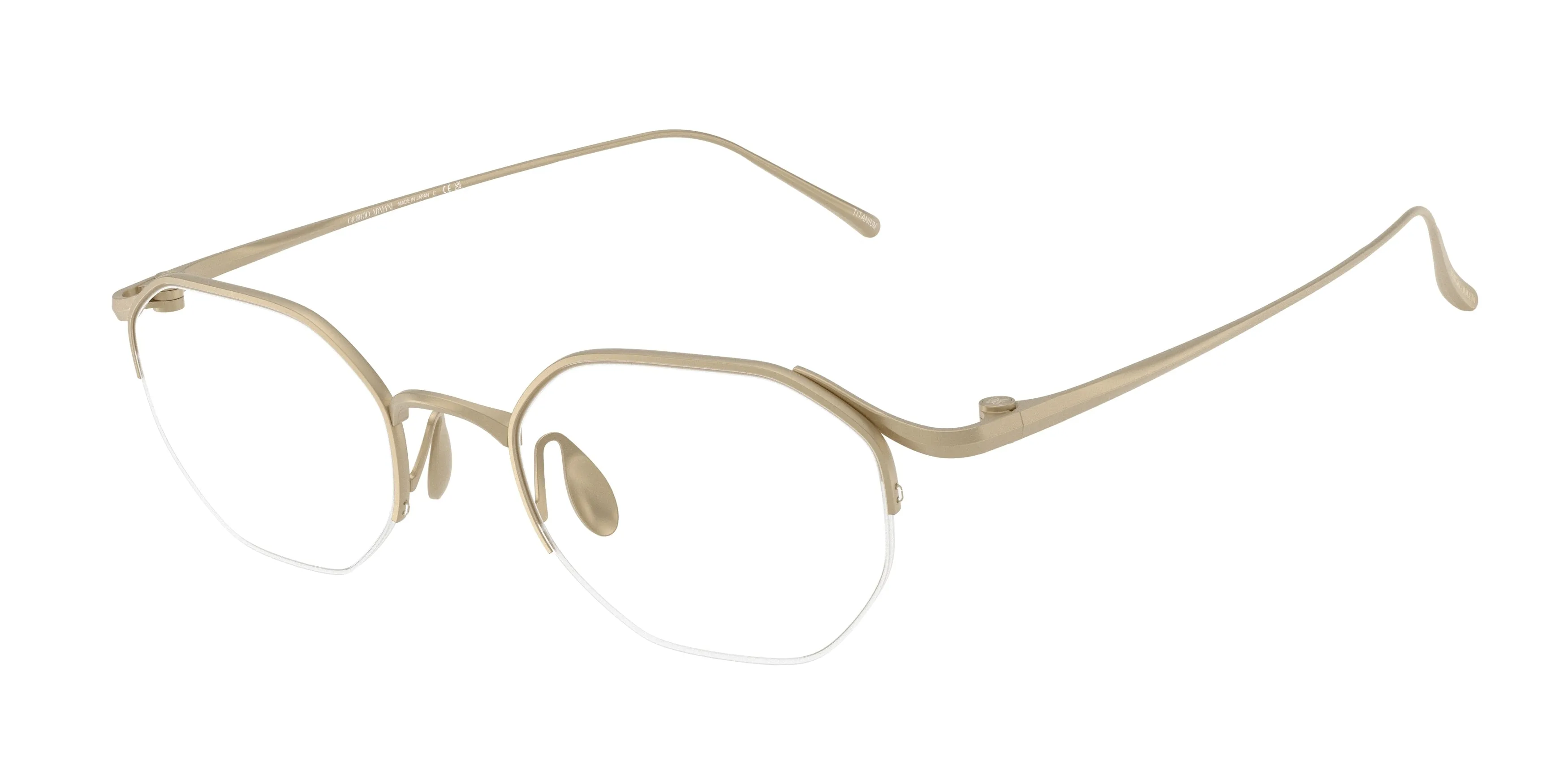 Giorgio Armani AR5157T 3410 Montature da vista Titanio Oro Pillow Normale - immagine 1