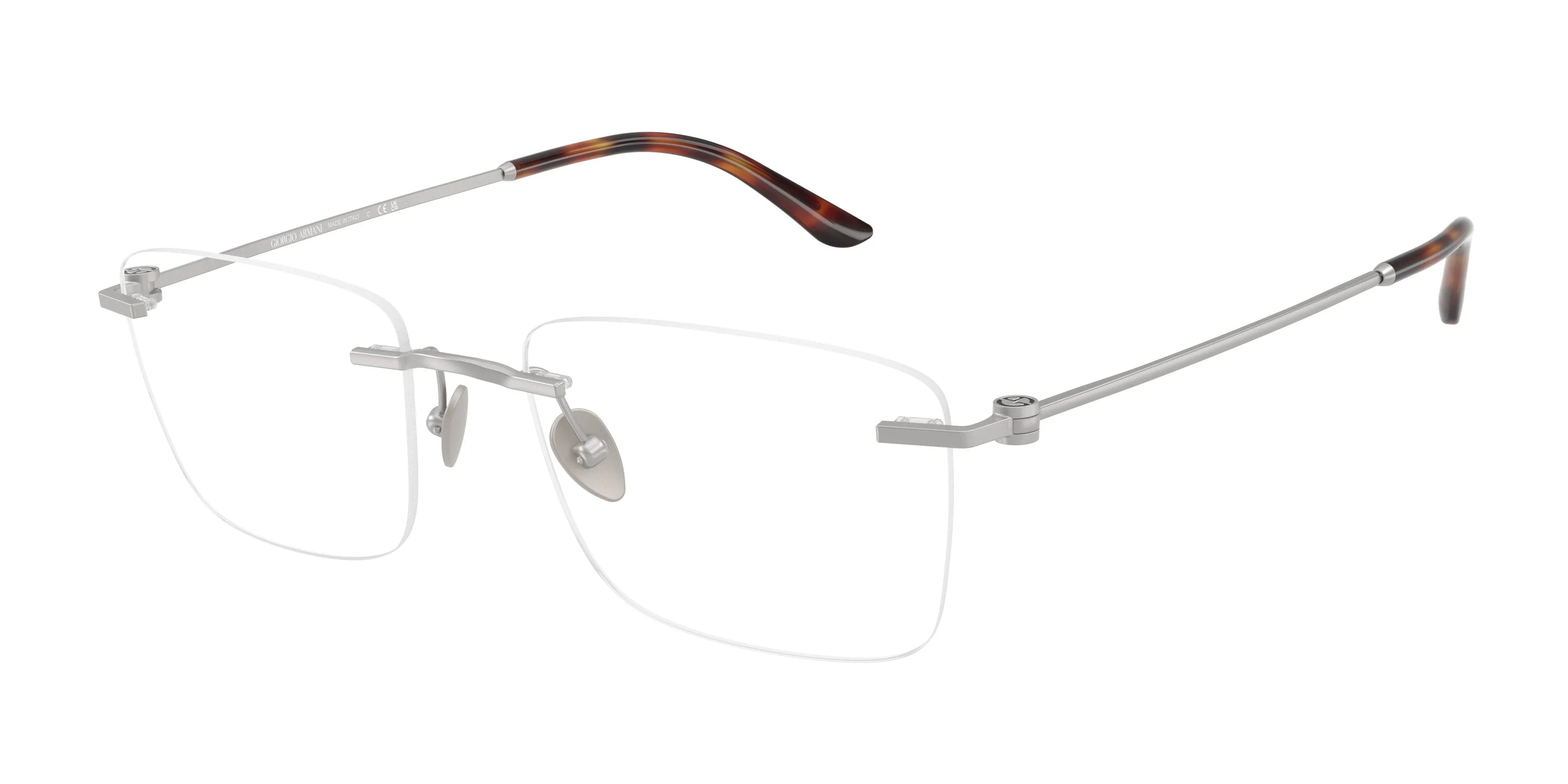 Giorgio Armani AR5124 3045 Montature da vista Metallo Argento Squadrata Normale - immagine 1