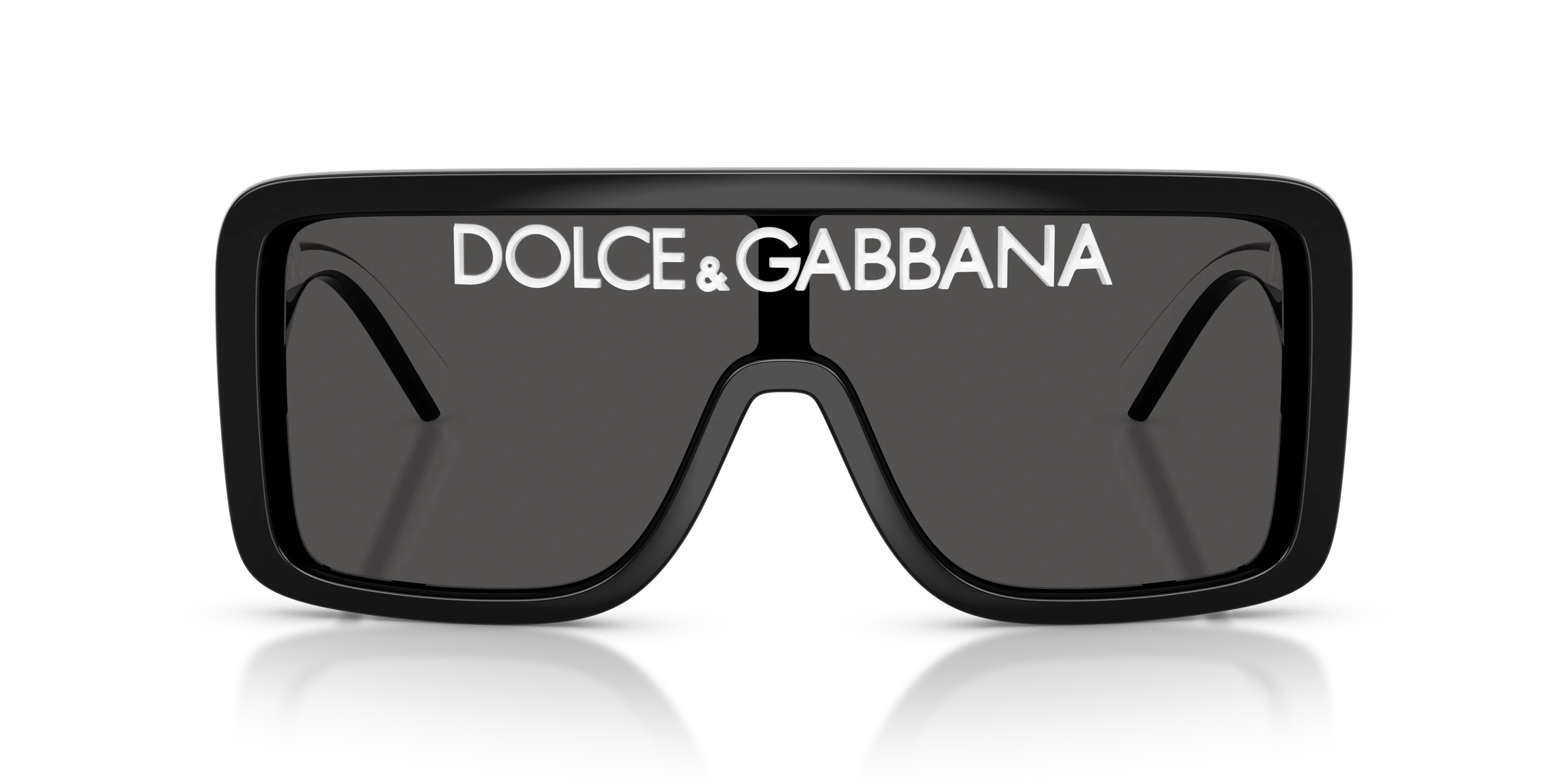 Dolce & Gabbana DG6204 L50187 Occhiali da sole Iniettato Nero Grigio Squadrata Normale - immagine 3