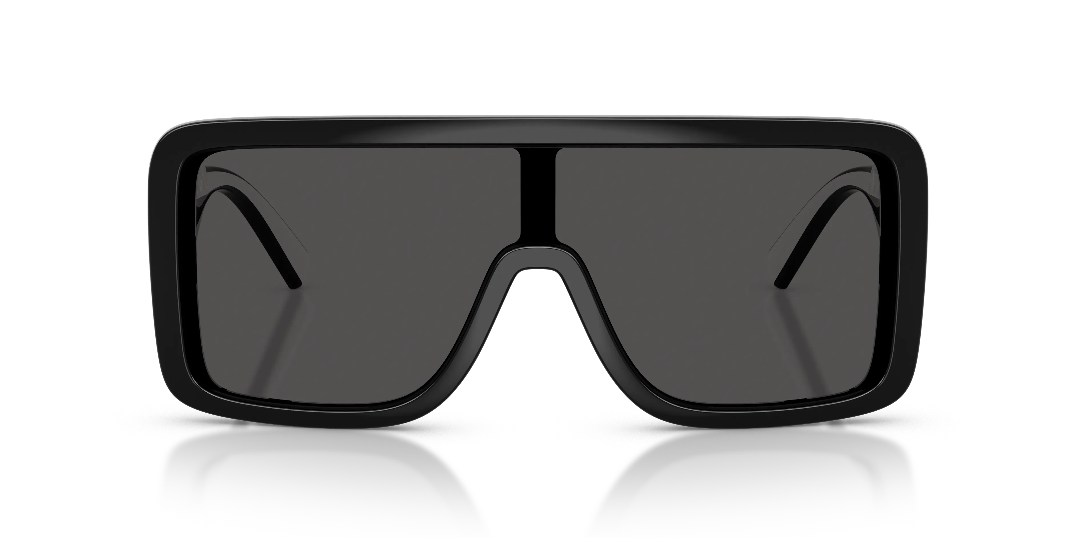 Dolce & Gabbana DG6204 501/87 Occhiali da sole Iniettato Nero Grigio Squadrata Normale - immagine 3