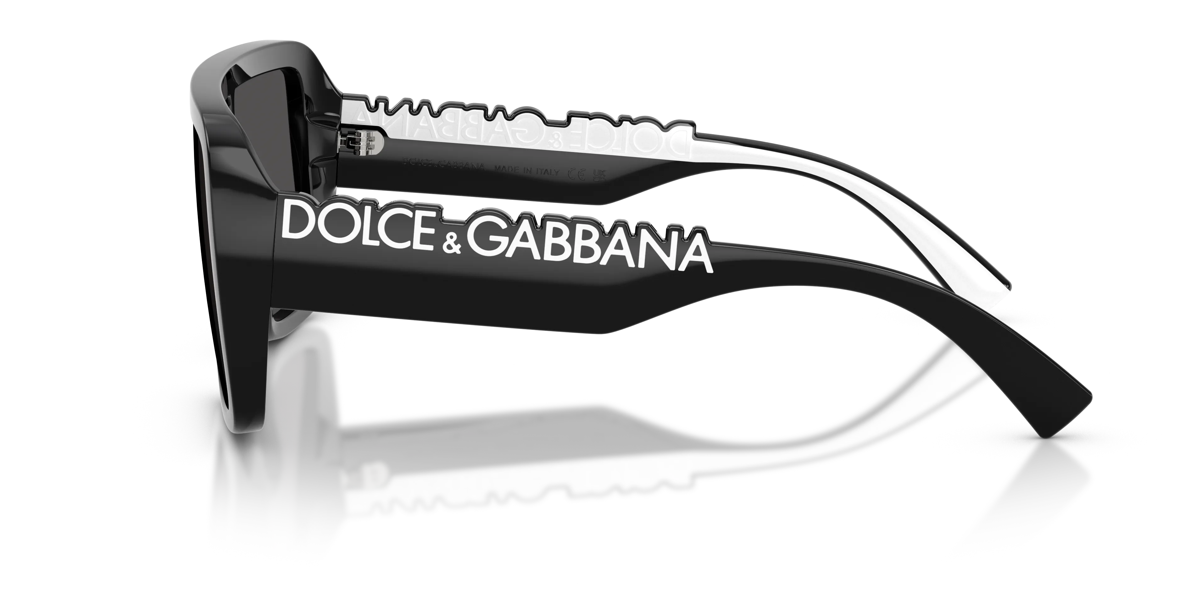 Dolce & Gabbana DG6204 501/87 Occhiali da sole Iniettato Nero Grigio Squadrata Normale - immagine 4