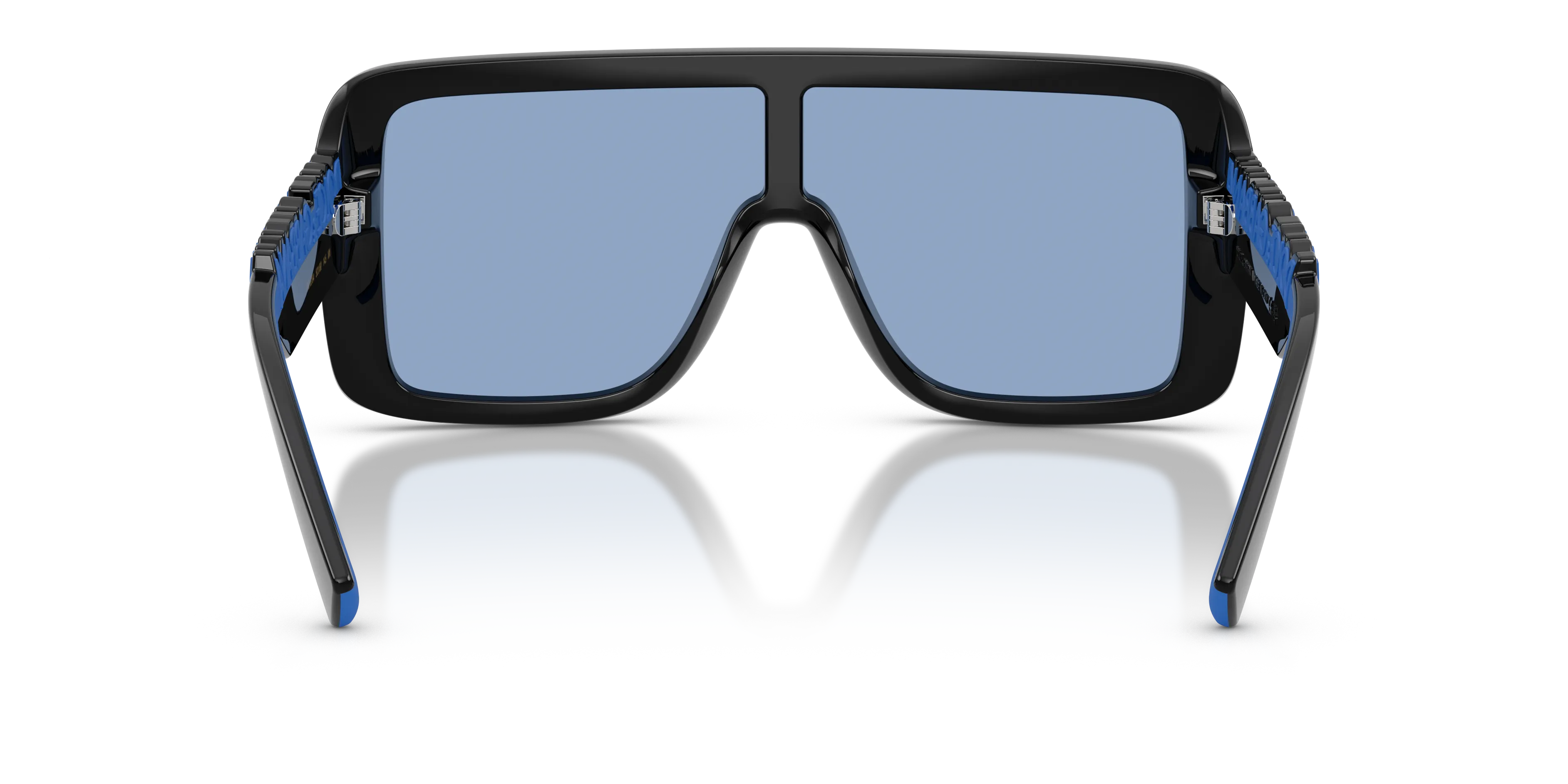 Dolce & Gabbana DG6204 501/80 Occhiali da sole Iniettato Nero Blu Squadrata Normale - immagine 2