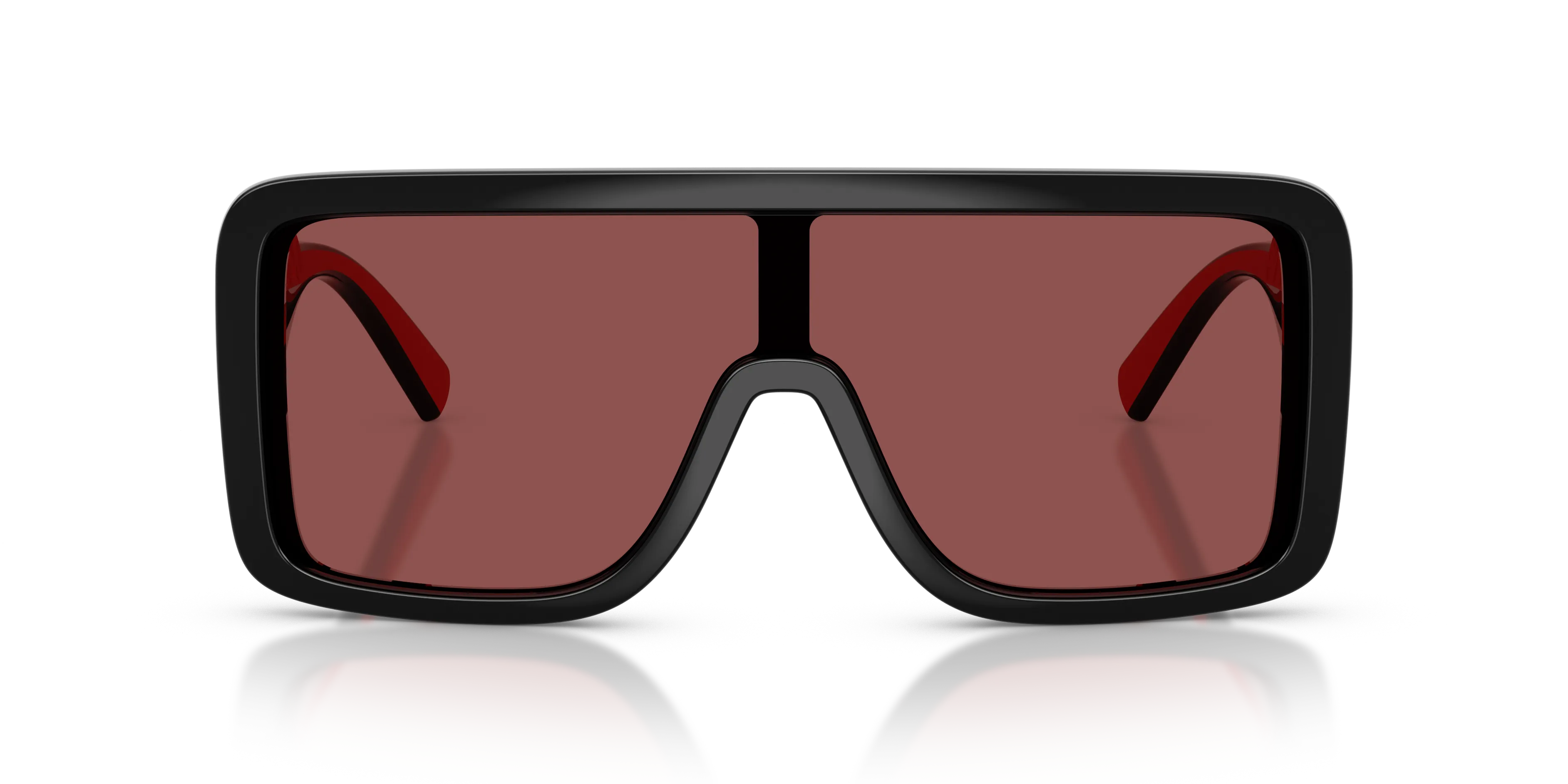 Dolce & Gabbana DG6204 501/75 Occhiali da sole Iniettato Nero Viola Squadrata Normale - immagine 3