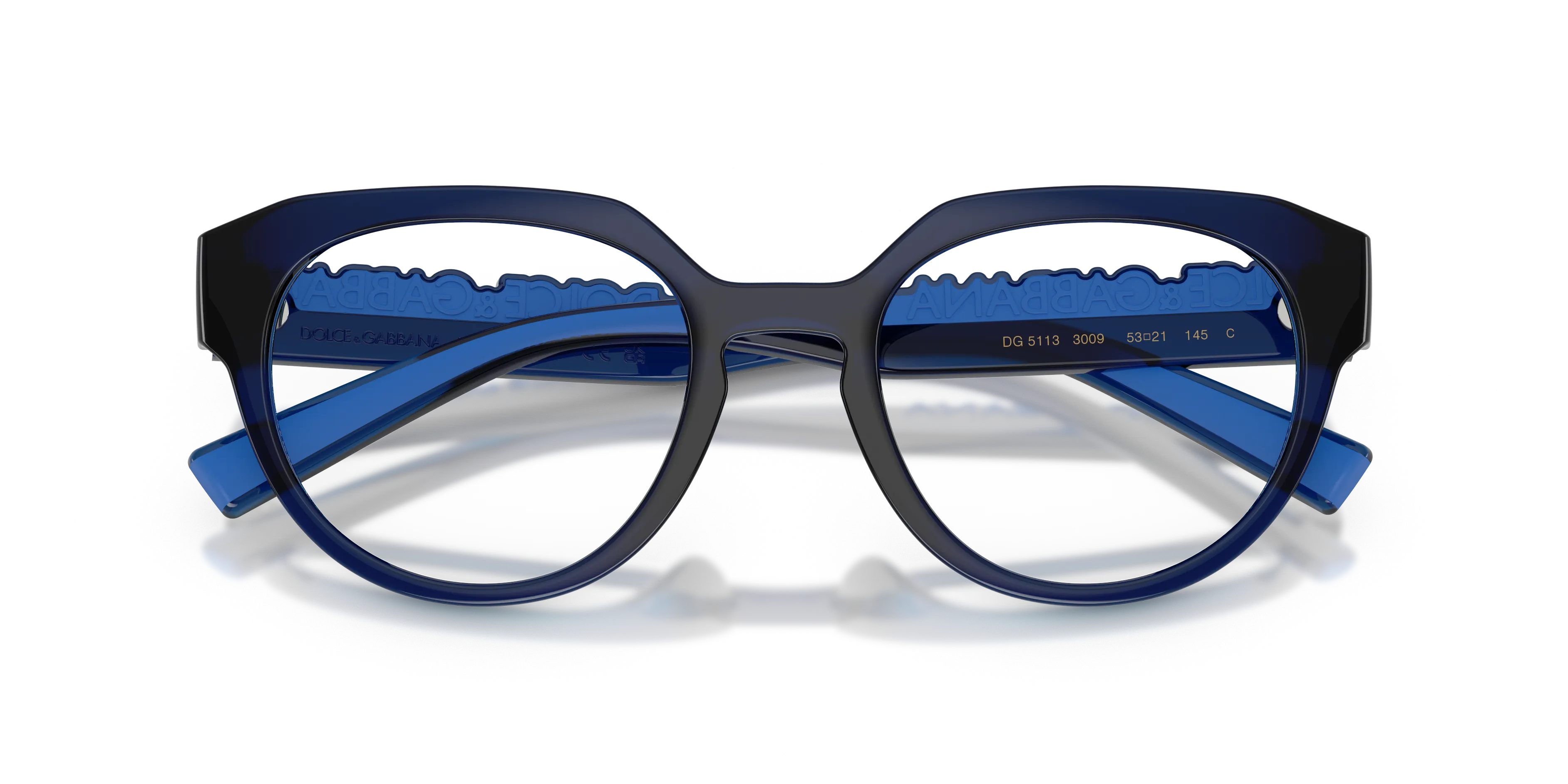 Dolce & Gabbana DG5113 3009 Montature da vista Iniettato Blu Pantos Normale - immagine 2