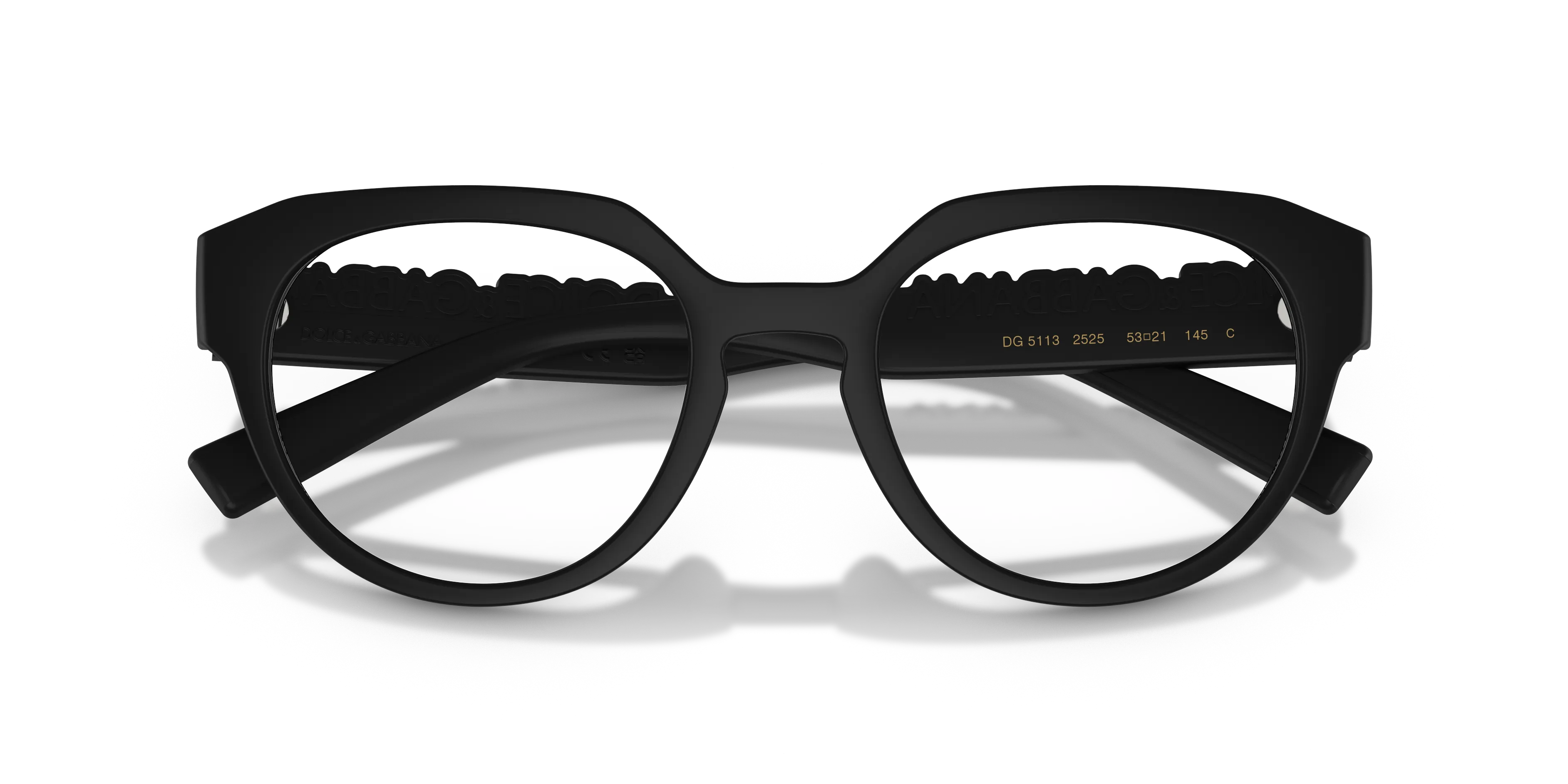 Dolce & Gabbana DG5113 2525 Montature da vista Iniettato Nero Pantos Normale - immagine 2