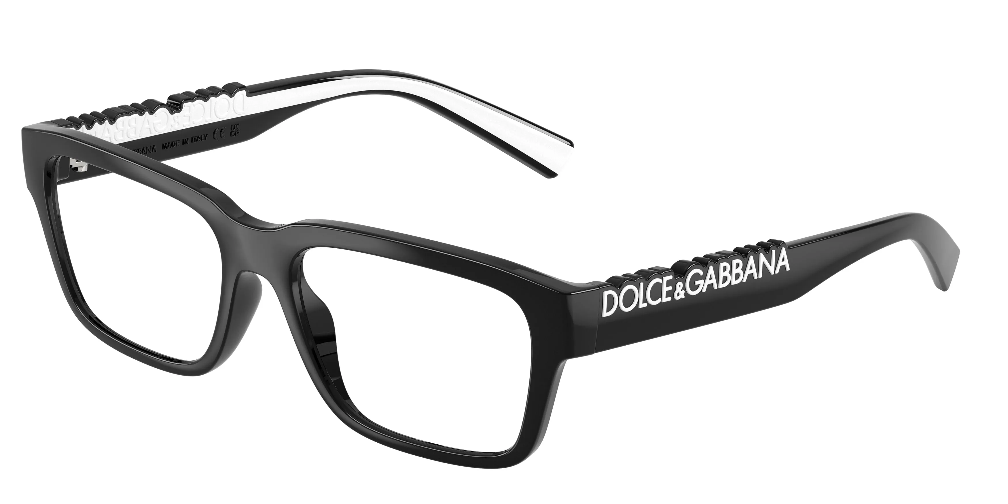 Dolce & Gabbana DG5112 501 Montature da vista Iniettato Nero Grigio Squadrata Normale - immagine 1