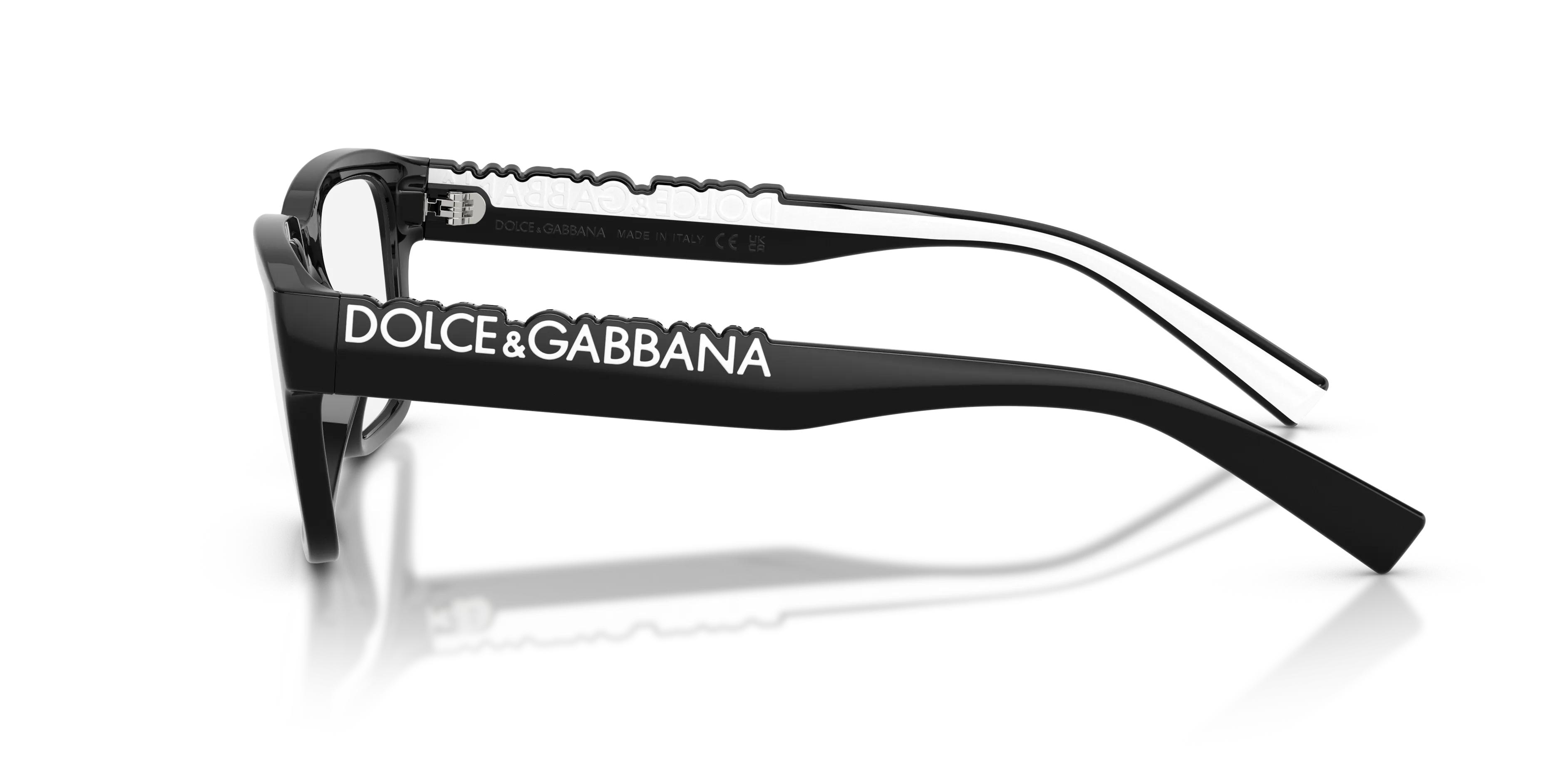 Dolce & Gabbana DG5112 501 Montature da vista Iniettato Nero Grigio Squadrata Normale - immagine 4