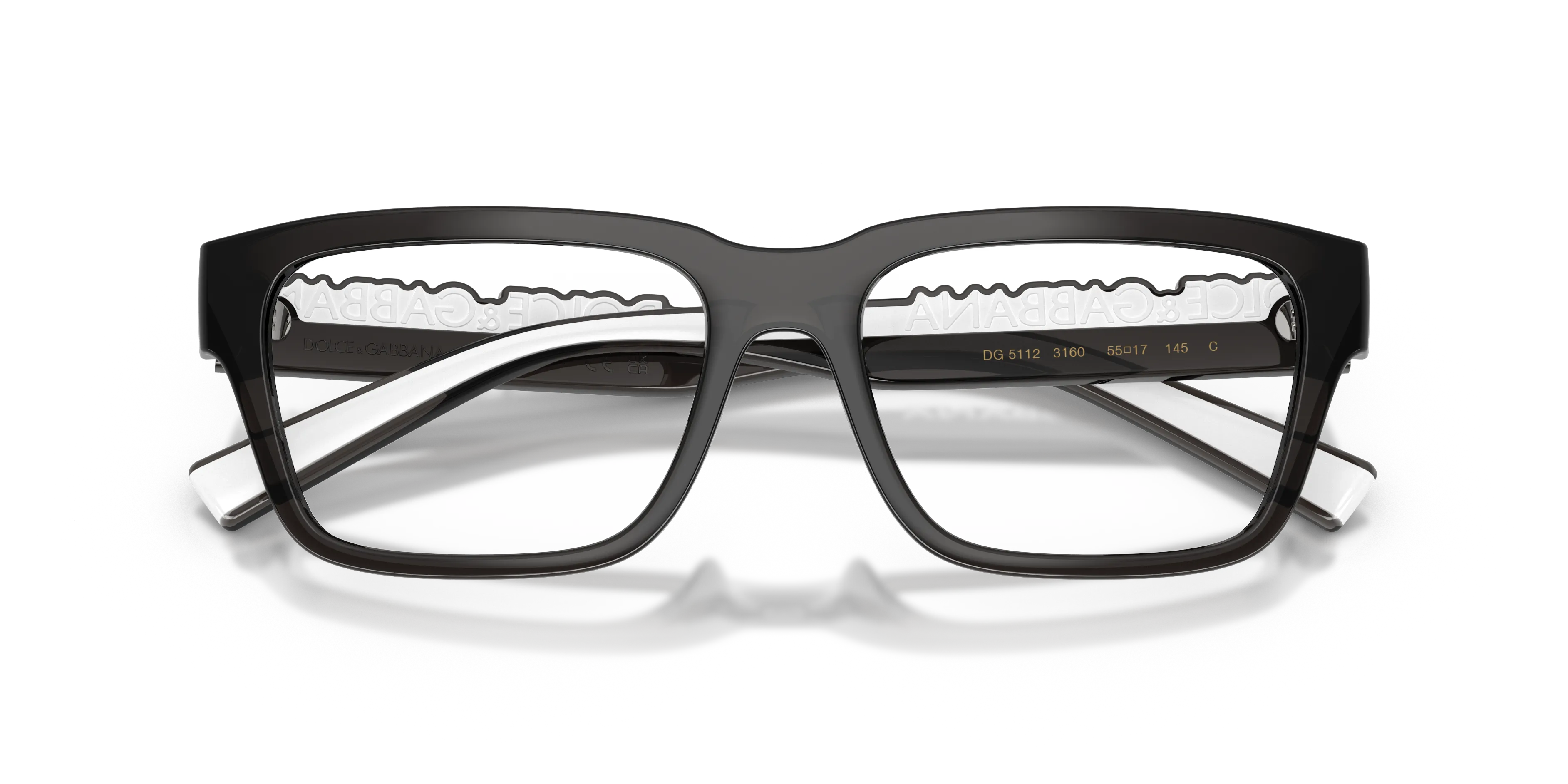 Dolce & Gabbana DG5112 3160 Montature da vista Iniettato Grigio Squadrata Normale - immagine 2