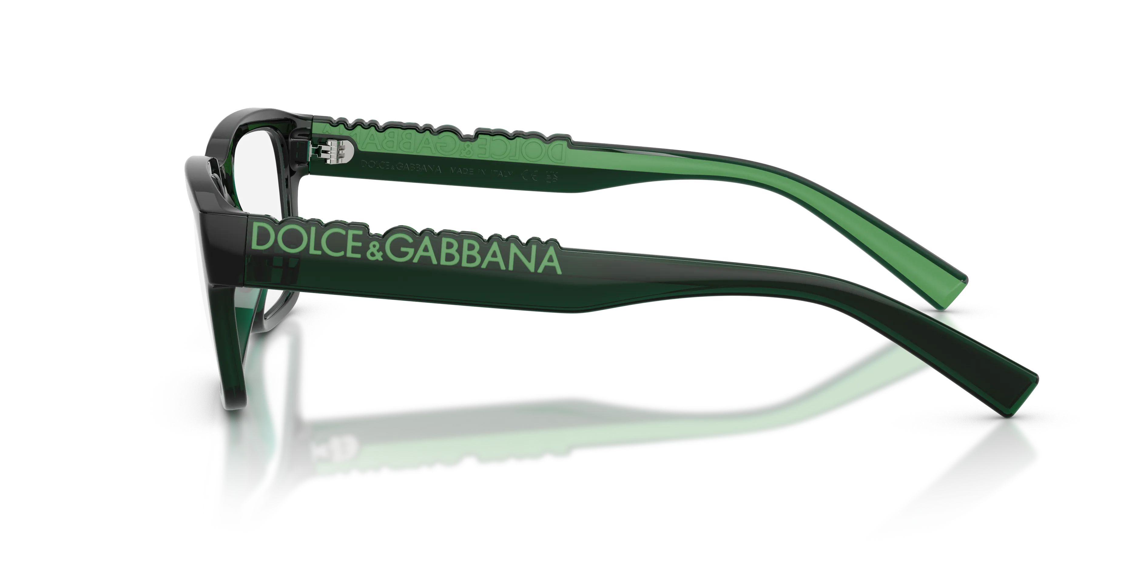 Dolce & Gabbana DG5112 3008 Montature da vista Iniettato Verde Squadrata Normale - immagine 4