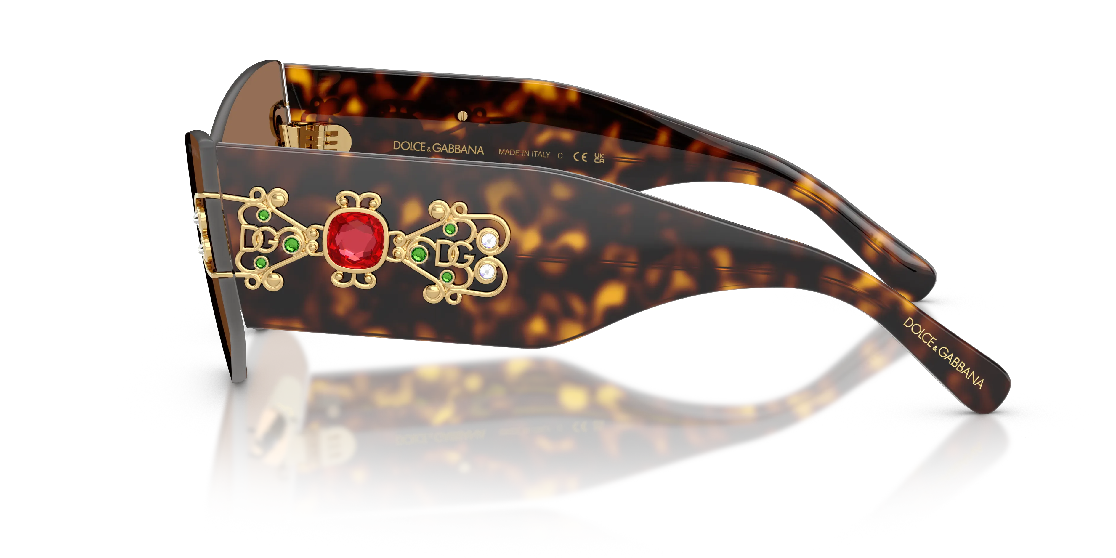 Dolce & Gabbana DG4526B 502/73 Occhiali da sole Acetato Tartaruga Marrone Cat Eye Normale - immagine 4