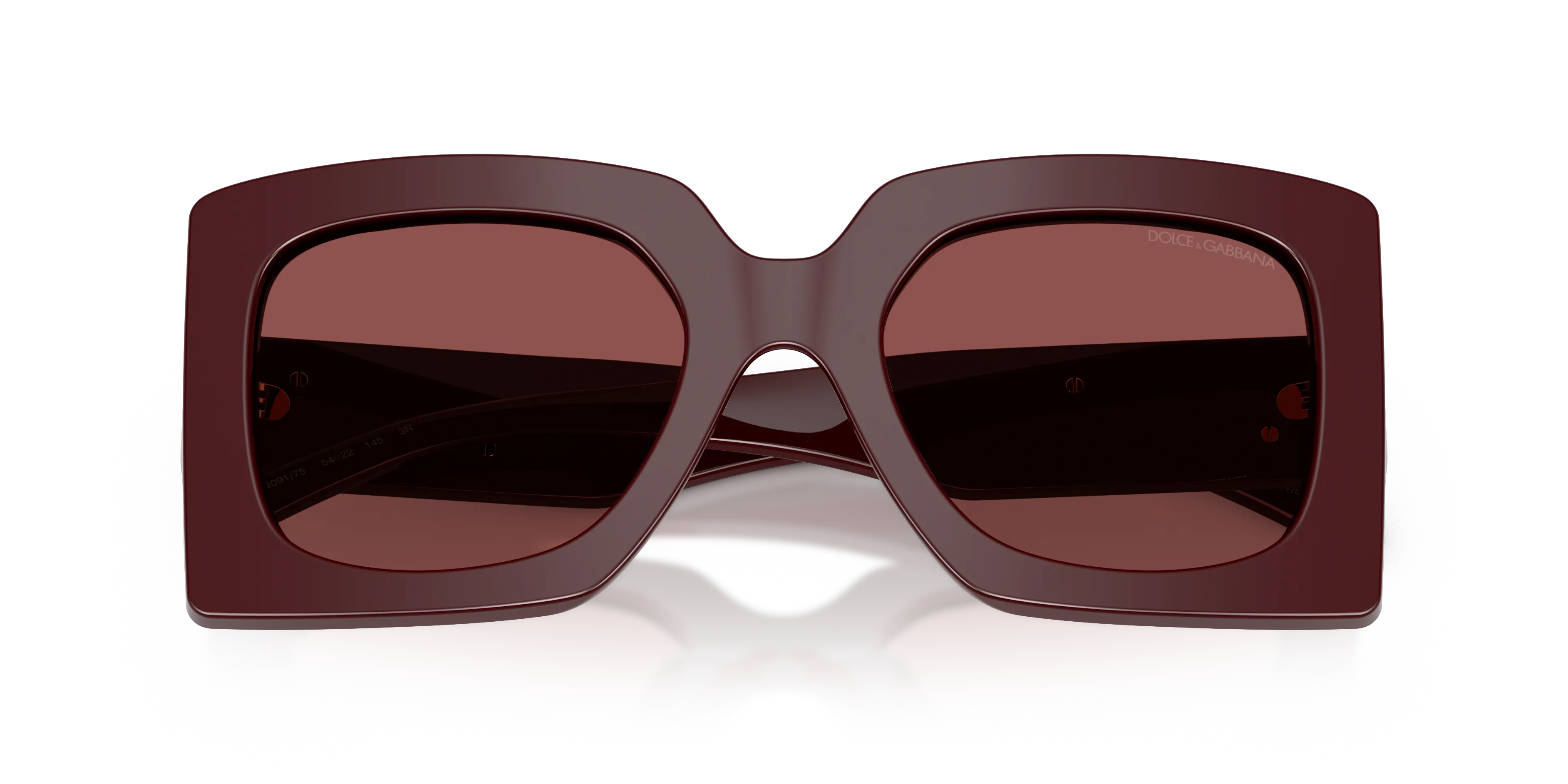 Dolce & Gabbana DG4525B 309175 Occhiali da sole Acetato Rosso Viola Squadrata Normale - immagine 2