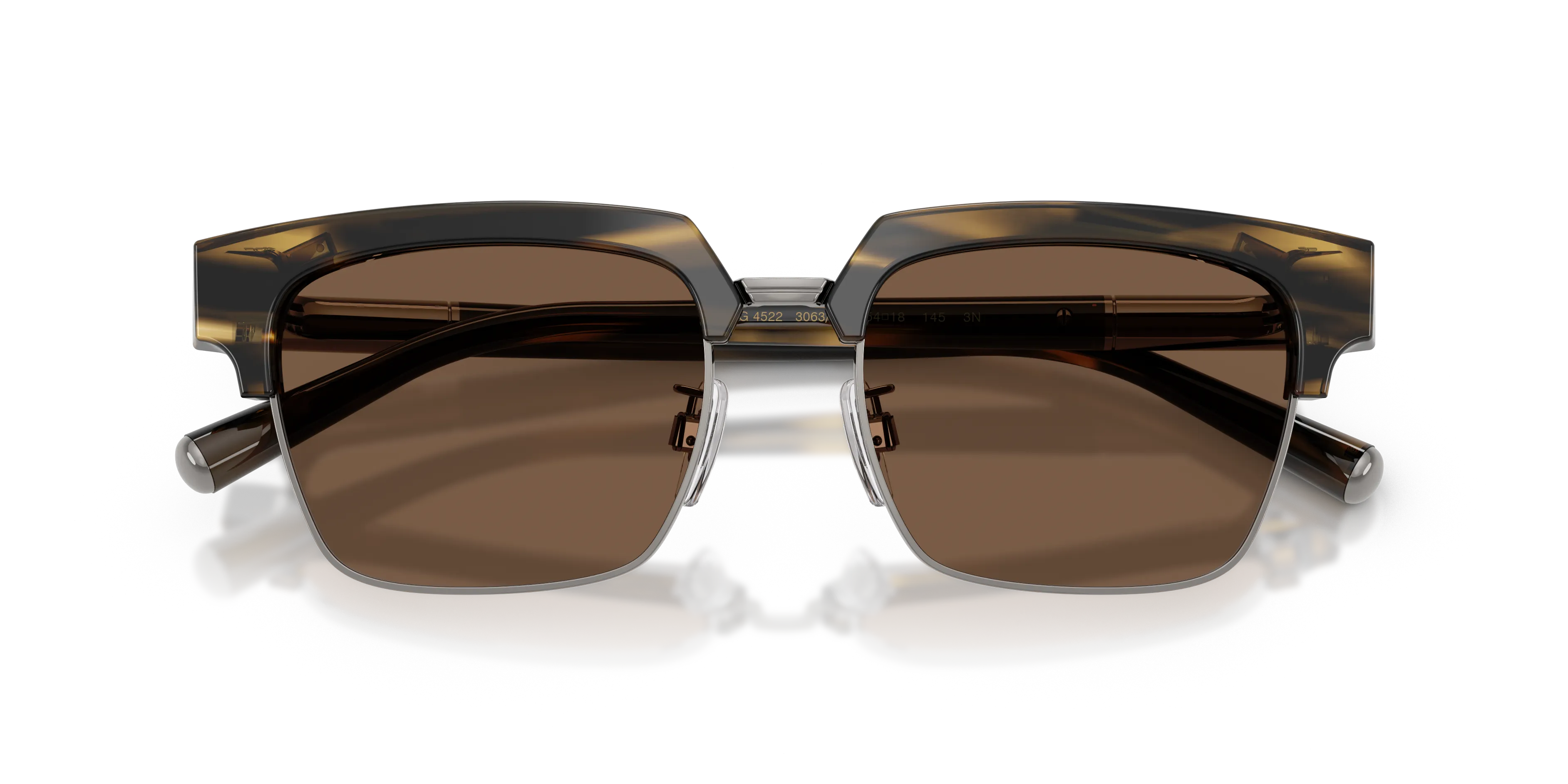 Dolce & Gabbana DG4522 306373 Occhiali da sole Acetato Tartaruga Marrone Squadrata Normale - immagine 2