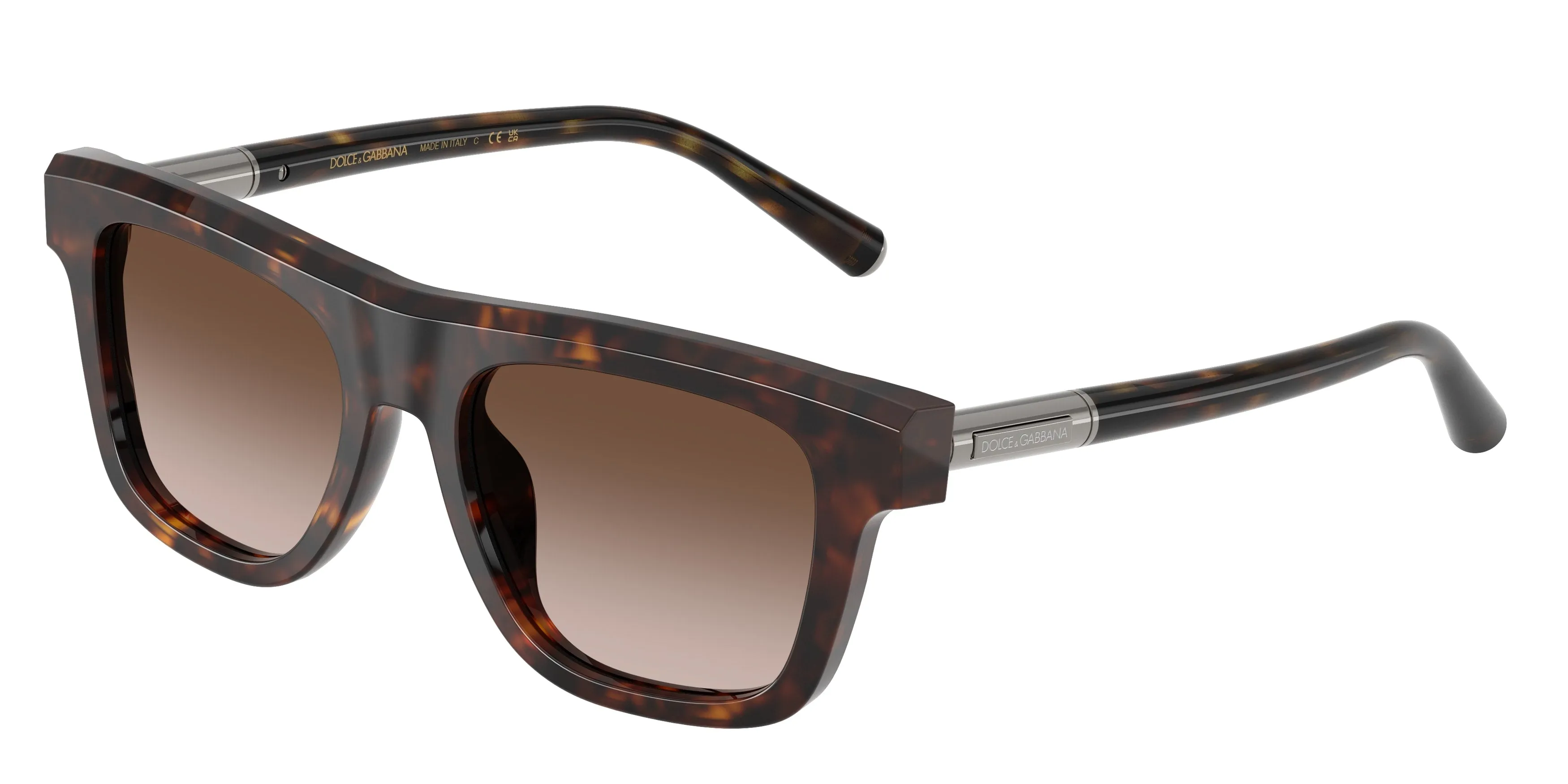 Dolce & Gabbana DG4521 502/13 Occhiali da sole Acetato Tartaruga Marrone Squadrata Normale Sfumato - immagine 1