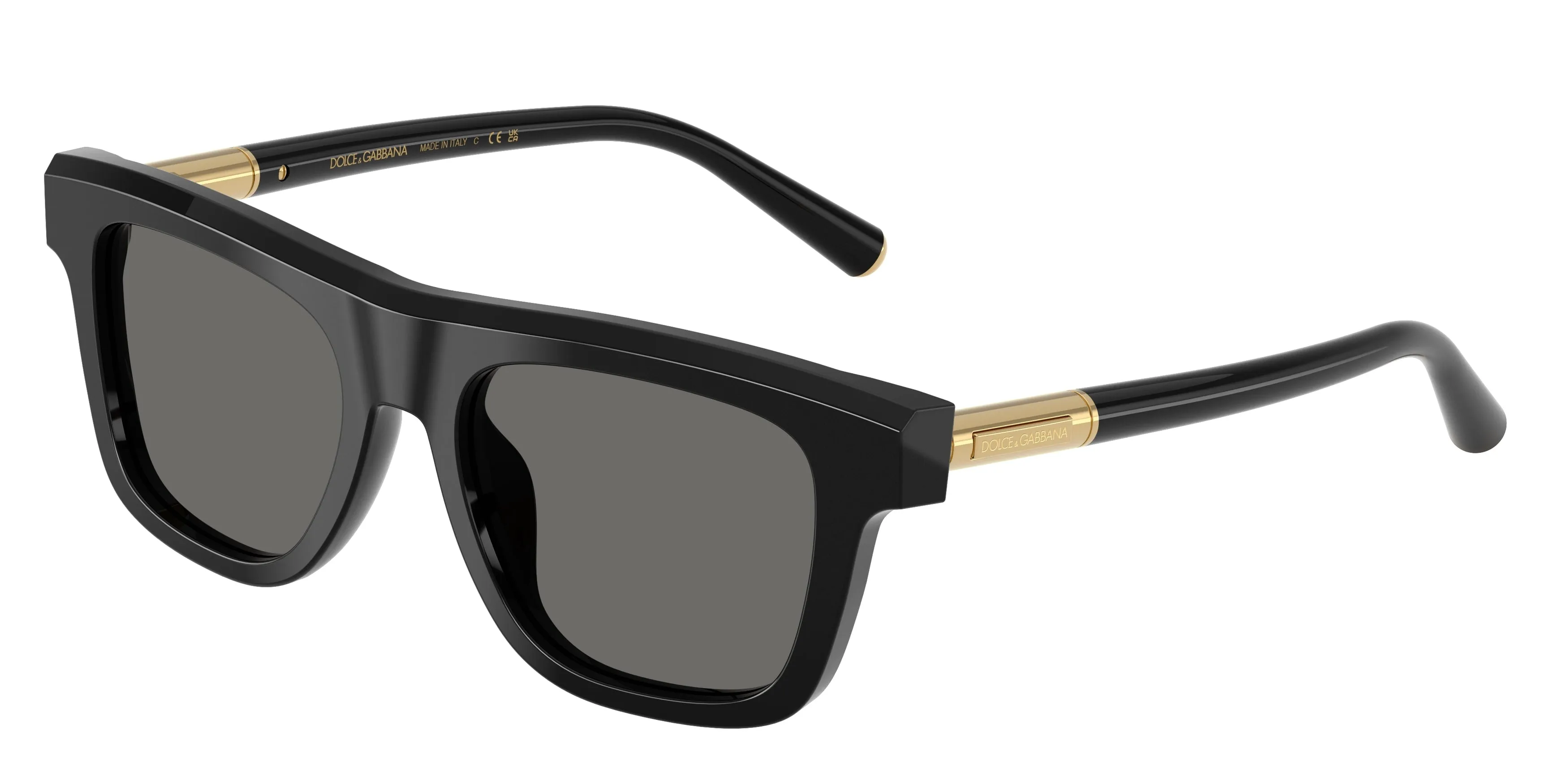 Dolce & Gabbana DG4521 501/1 Occhiali da sole Acetato Nero Grigio Squadrata Normale - immagine 1