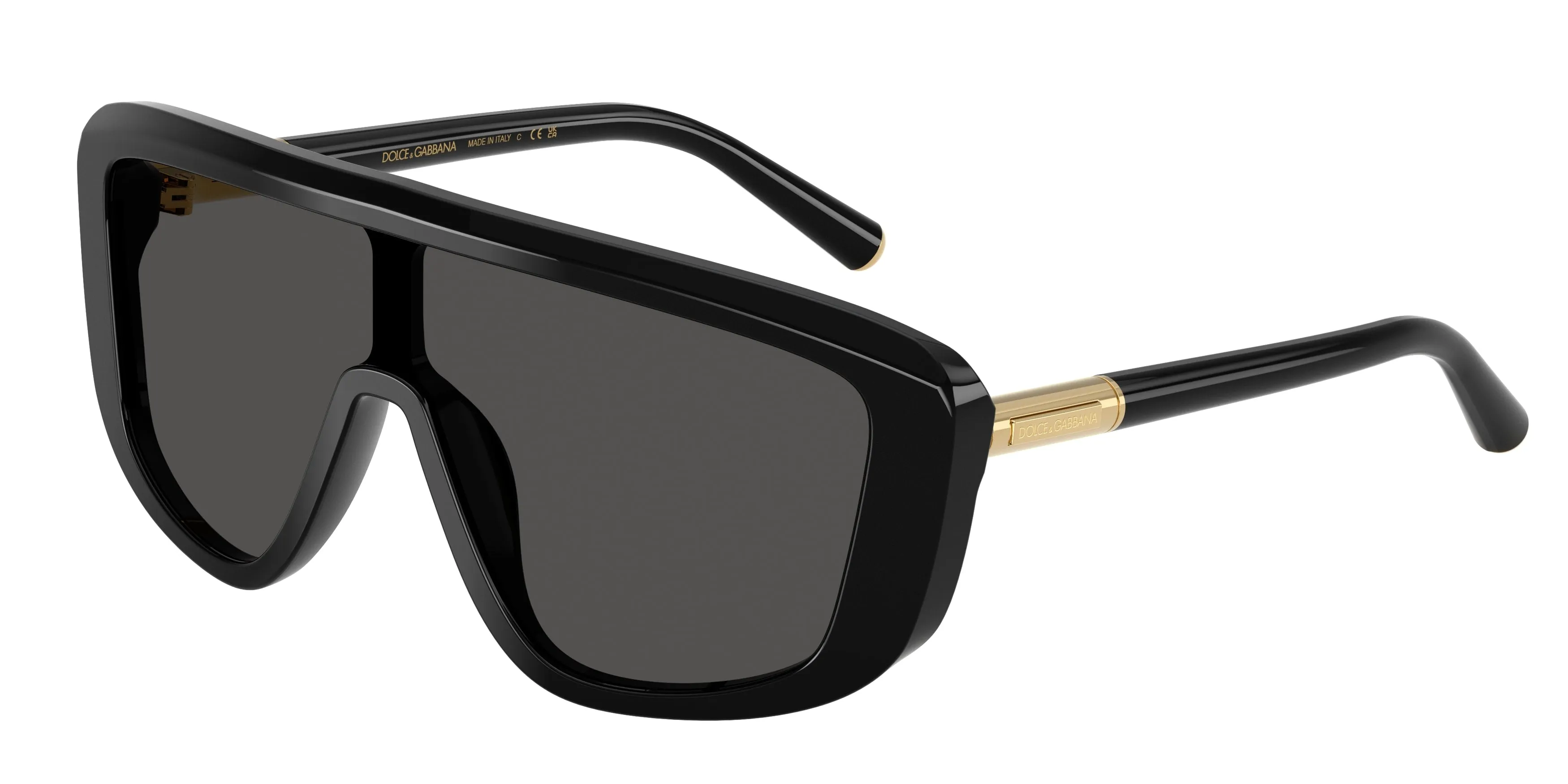 Dolce & Gabbana DG4520 501/87 Occhiali da sole Acetato Nero Grigio Squadrata Normale - immagine 1