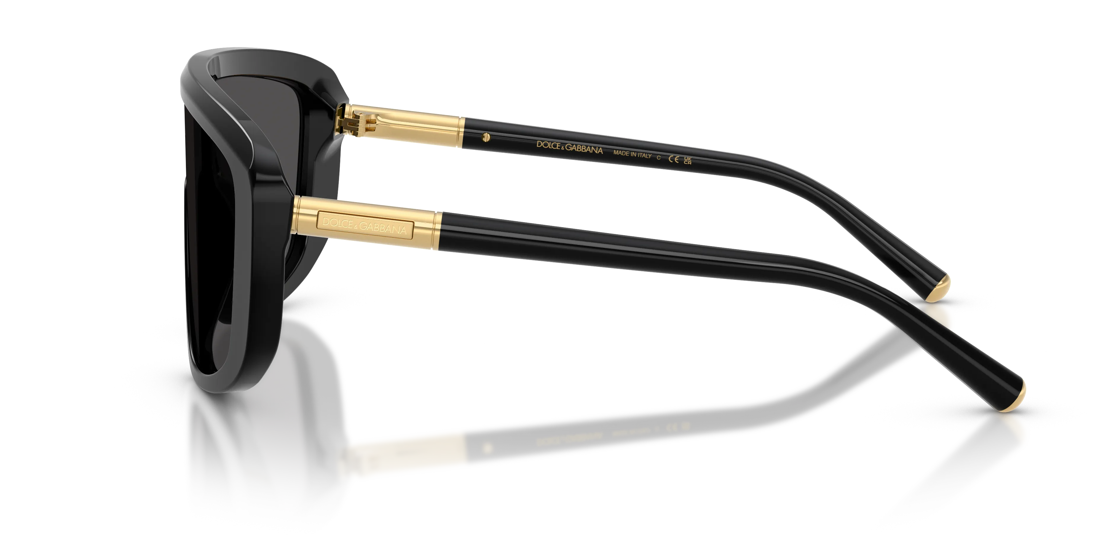 Dolce & Gabbana DG4520 501/87 Occhiali da sole Acetato Nero Grigio Squadrata Normale - immagine 4