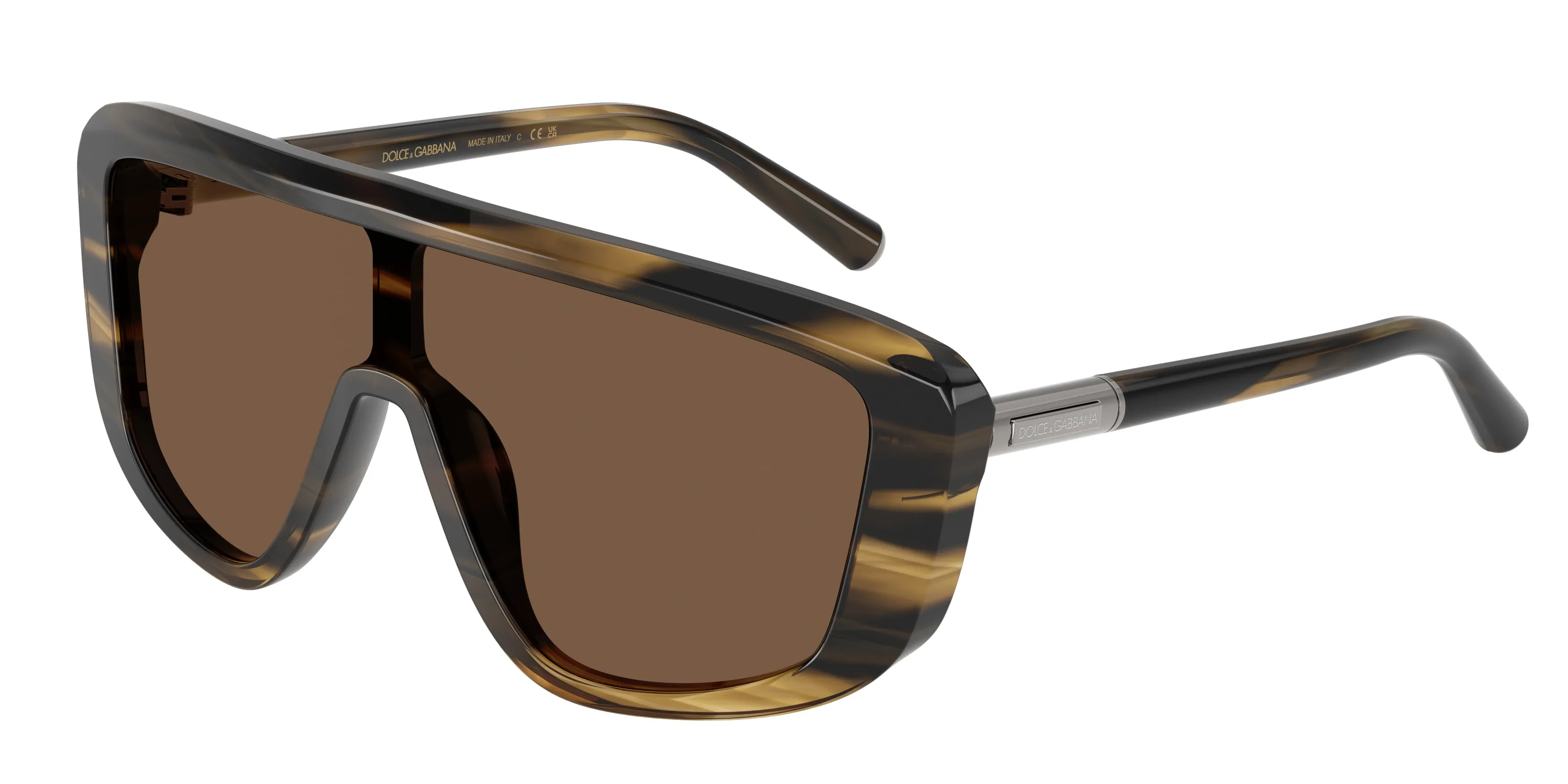 Dolce & Gabbana DG4520 306373 Occhiali da sole Acetato Tartaruga Marrone Squadrata Normale - immagine 1