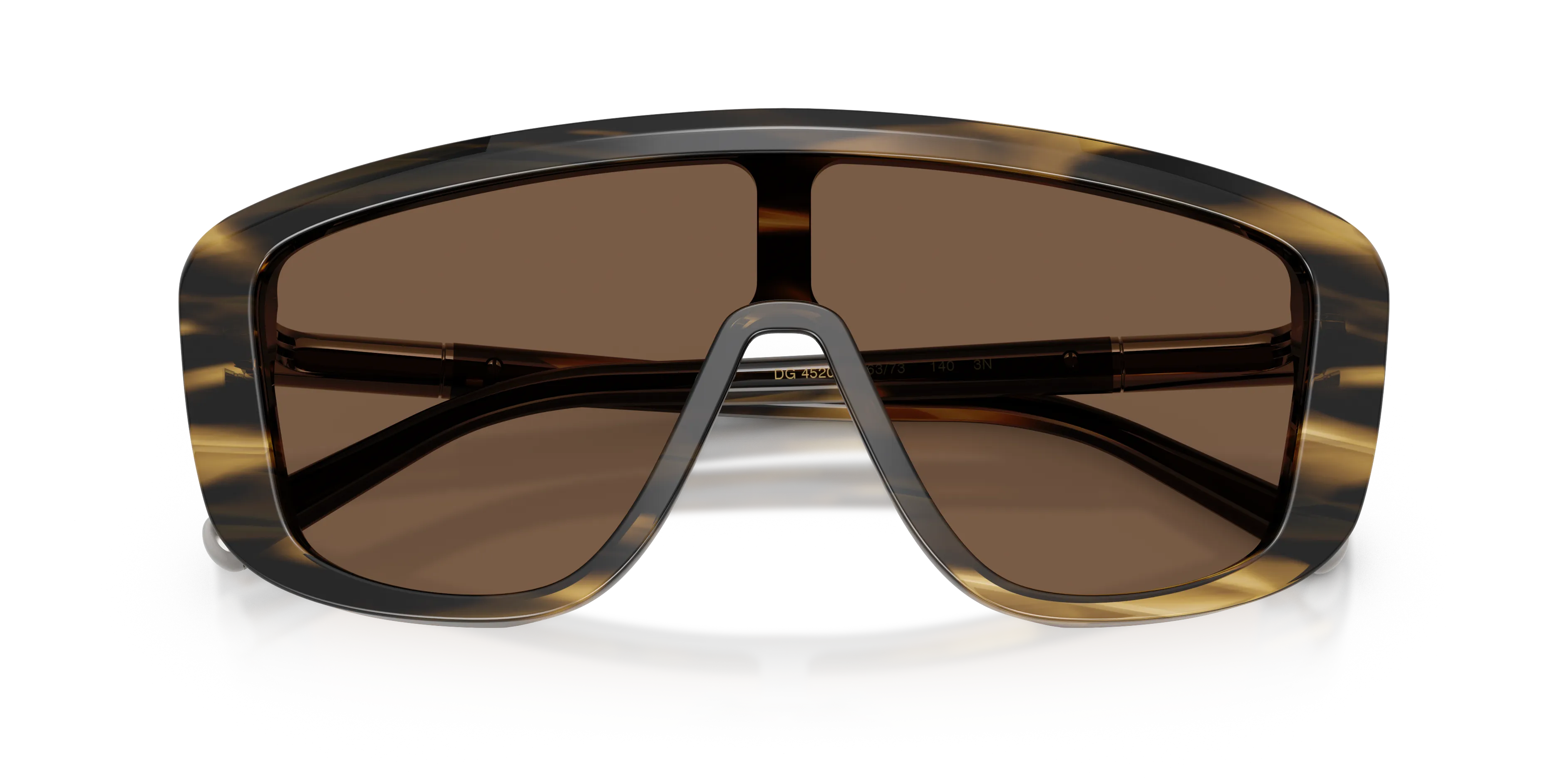 Dolce & Gabbana DG4520 306373 Occhiali da sole Acetato Tartaruga Marrone Squadrata Normale - immagine 2