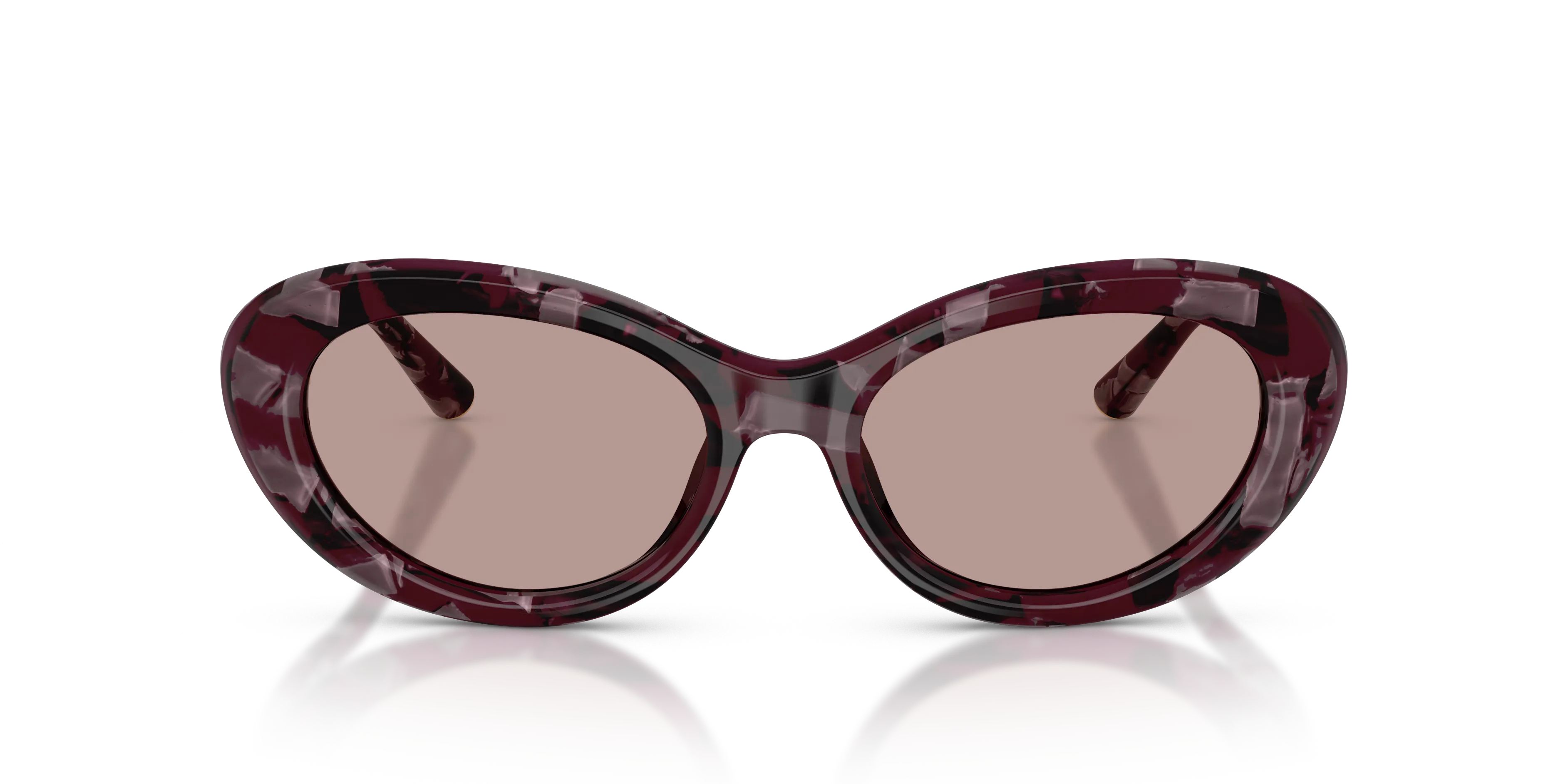 Dolce & Gabbana DG4519 34647N Occhiali da sole Acetato Viola Marrone Rotonda Normale - immagine 3