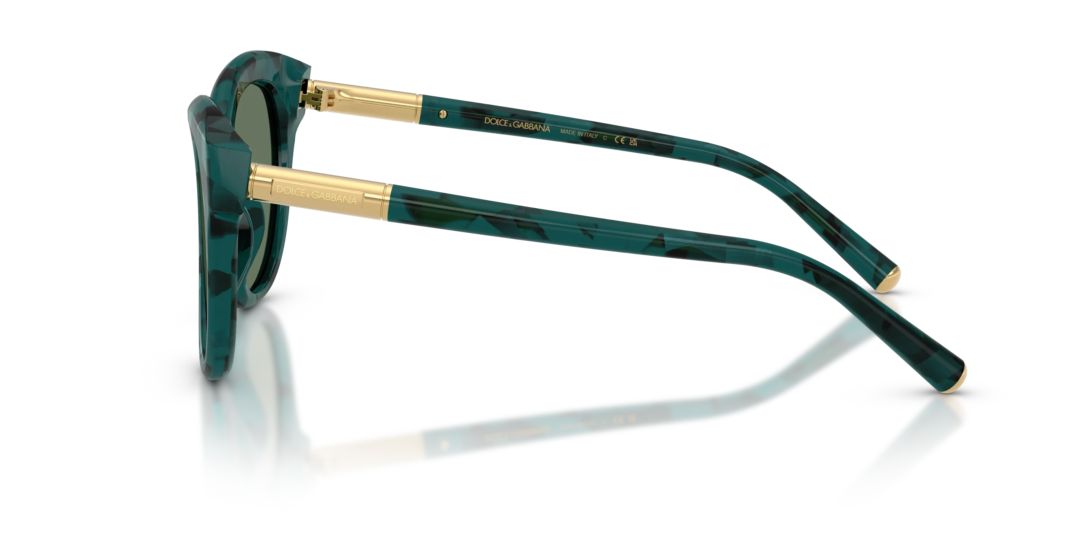 Dolce & Gabbana DG4518 3460/2 Occhiali da sole Acetato Verde Verde Pantos Normale - immagine 4