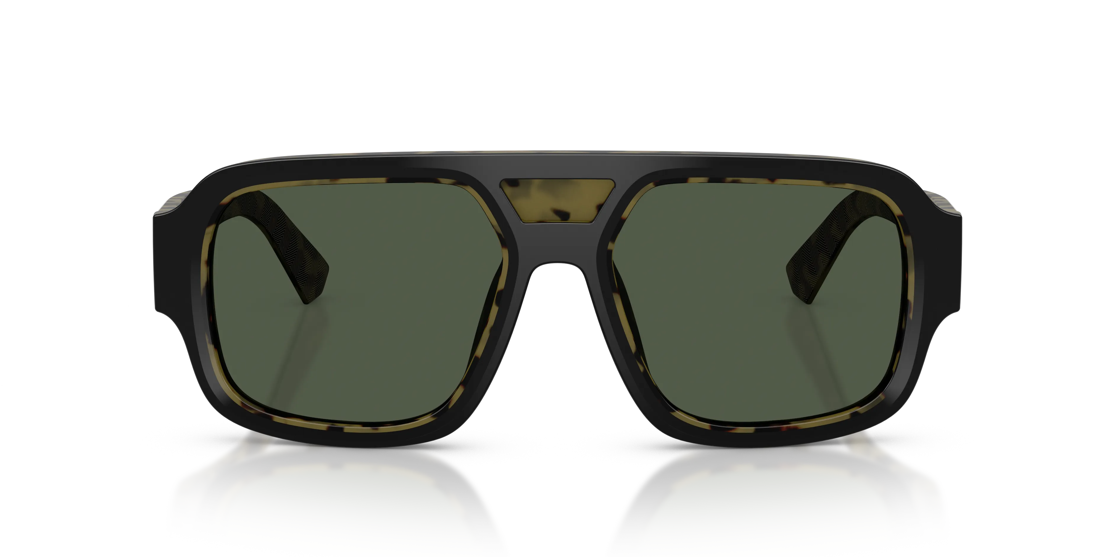 Dolce & Gabbana DG4516 34049A Occhiali da sole Acetato Nero Verde Squadrata Polarizzata - immagine 3