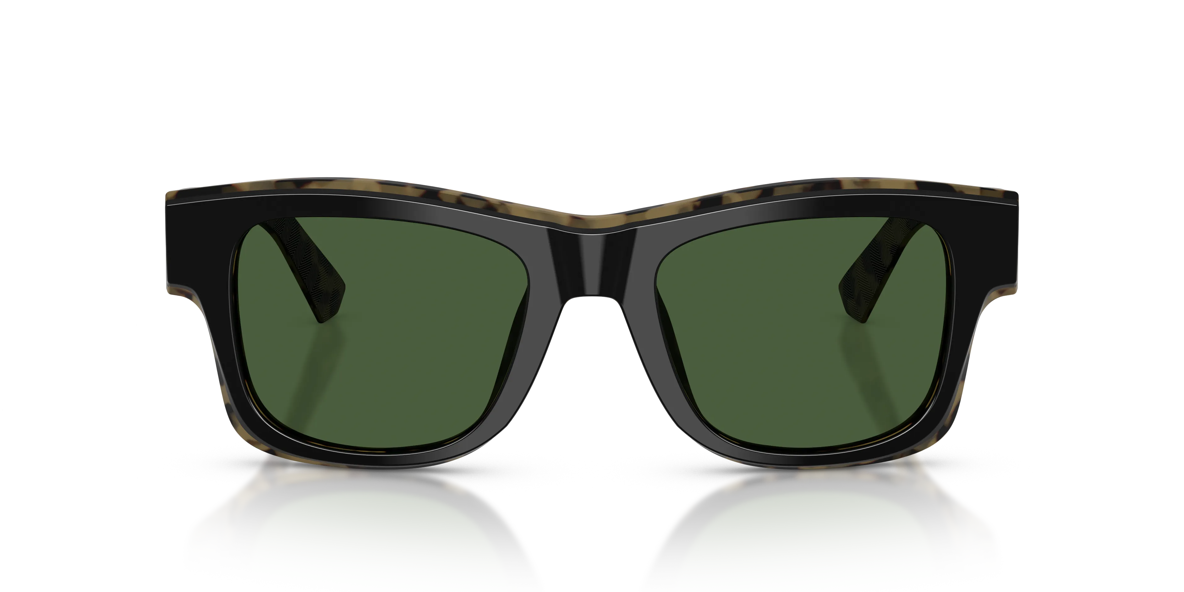 Dolce & Gabbana DG4515 340471 Occhiali da sole Acetato Nero Verde Squadrata Normale - immagine 3