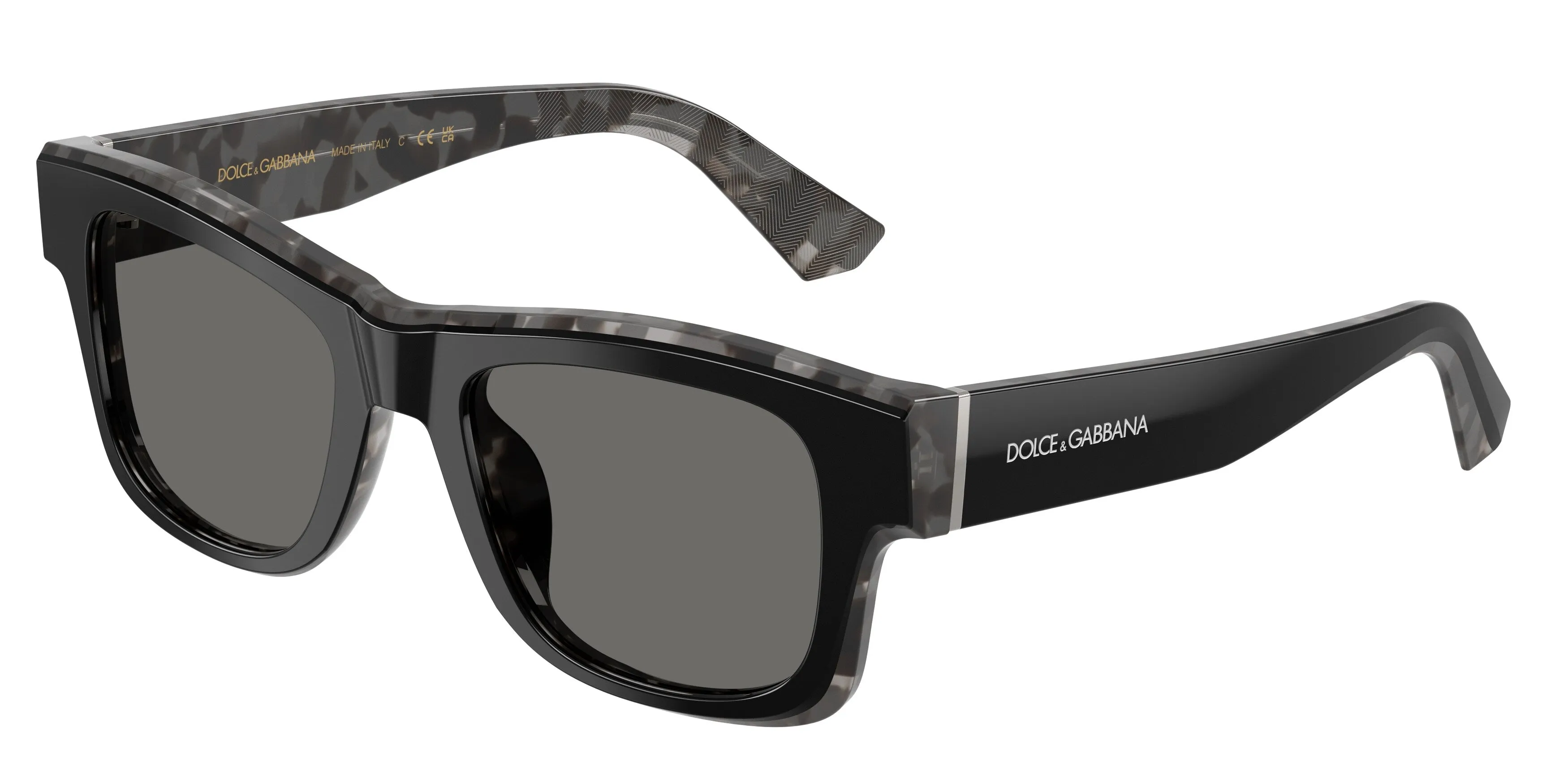 Dolce & Gabbana DG4515 3403/1 Occhiali da sole Acetato Nero Grigio Squadrata Normale - immagine 1