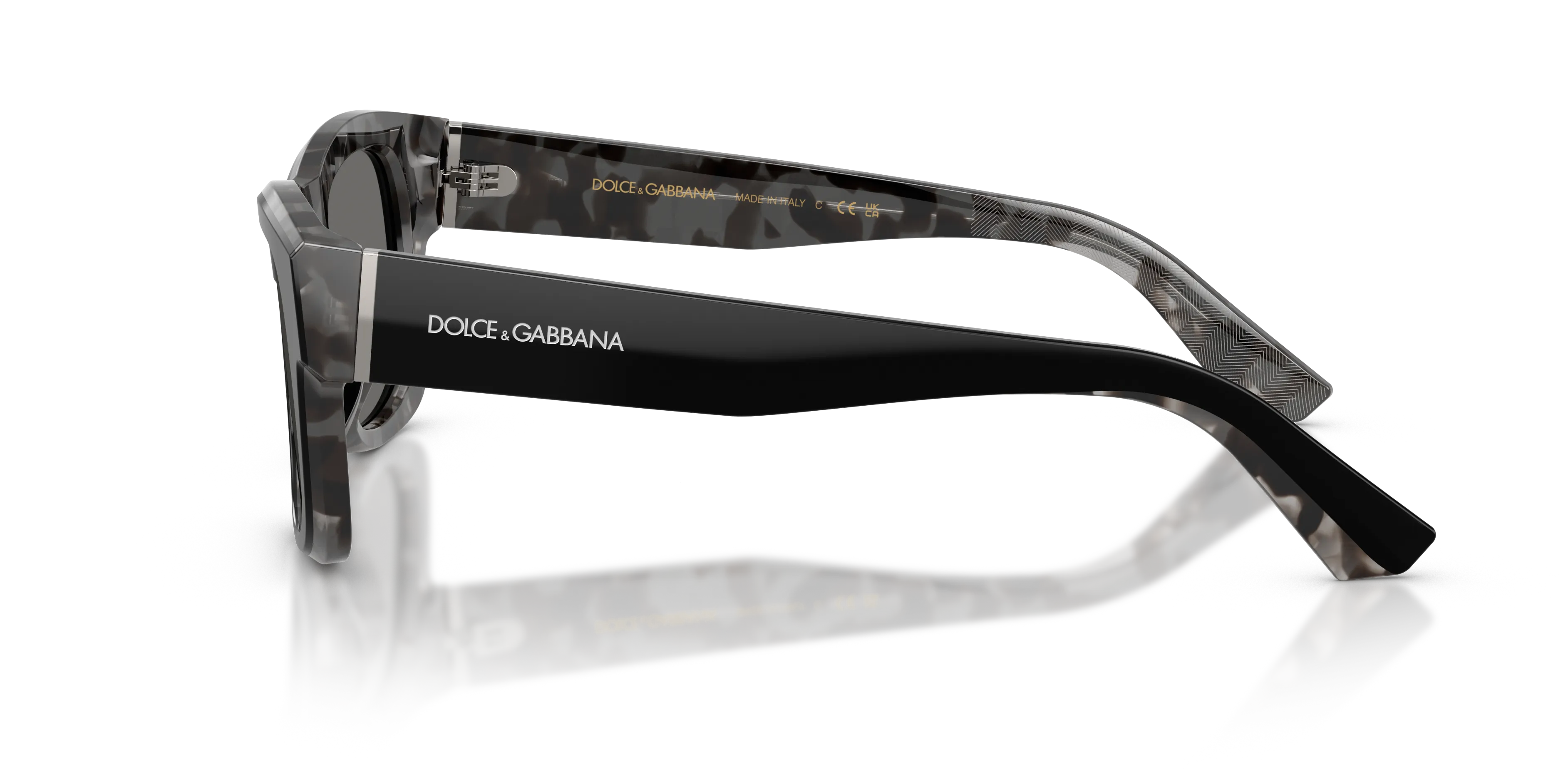 Dolce & Gabbana DG4515 3403/1 Occhiali da sole Acetato Nero Grigio Squadrata Normale - immagine 4