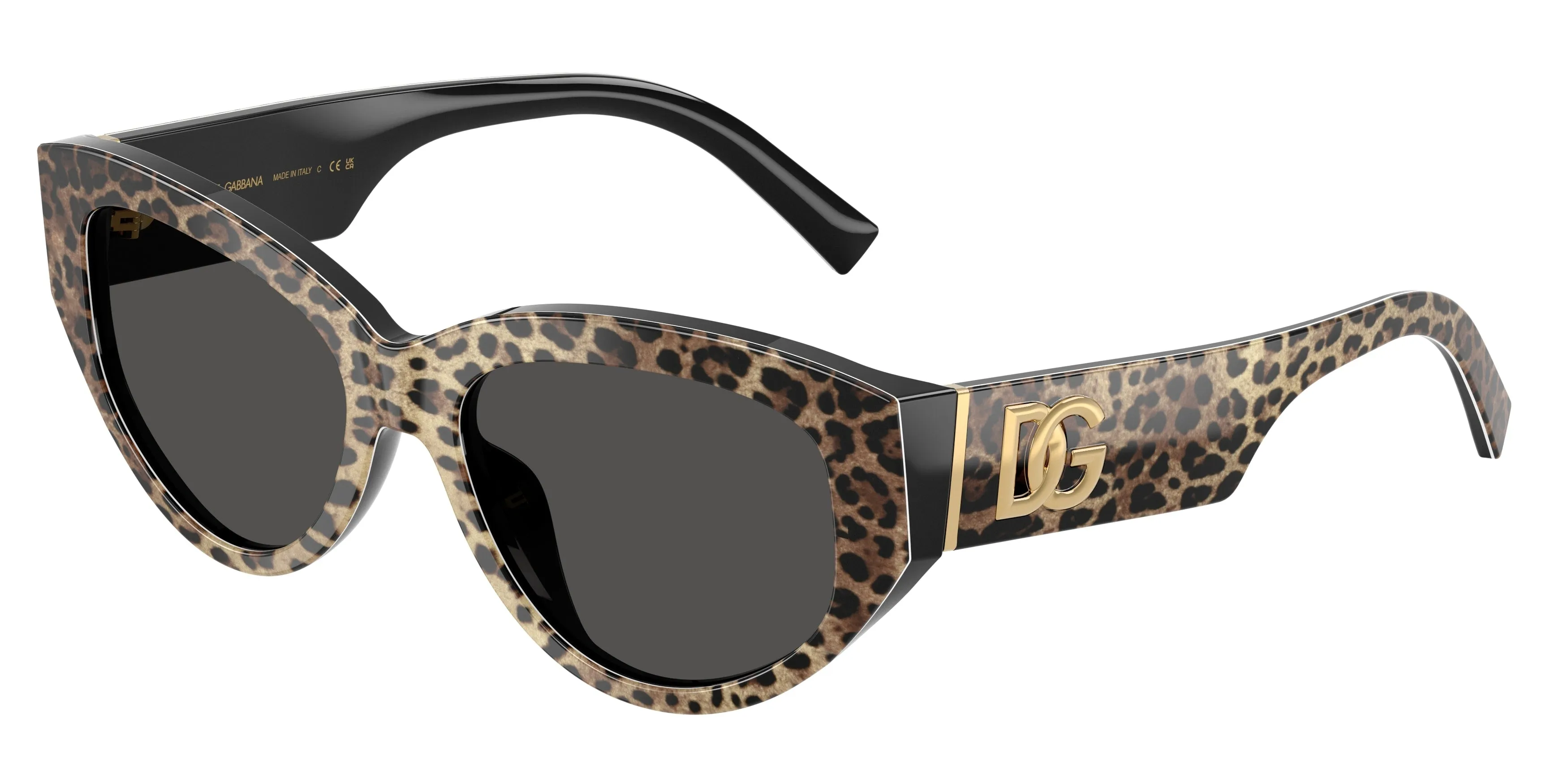 Dolce & Gabbana DG4514 316387 Occhiali da sole Acetato Marrone Grigio Cat Eye Normale - immagine 1