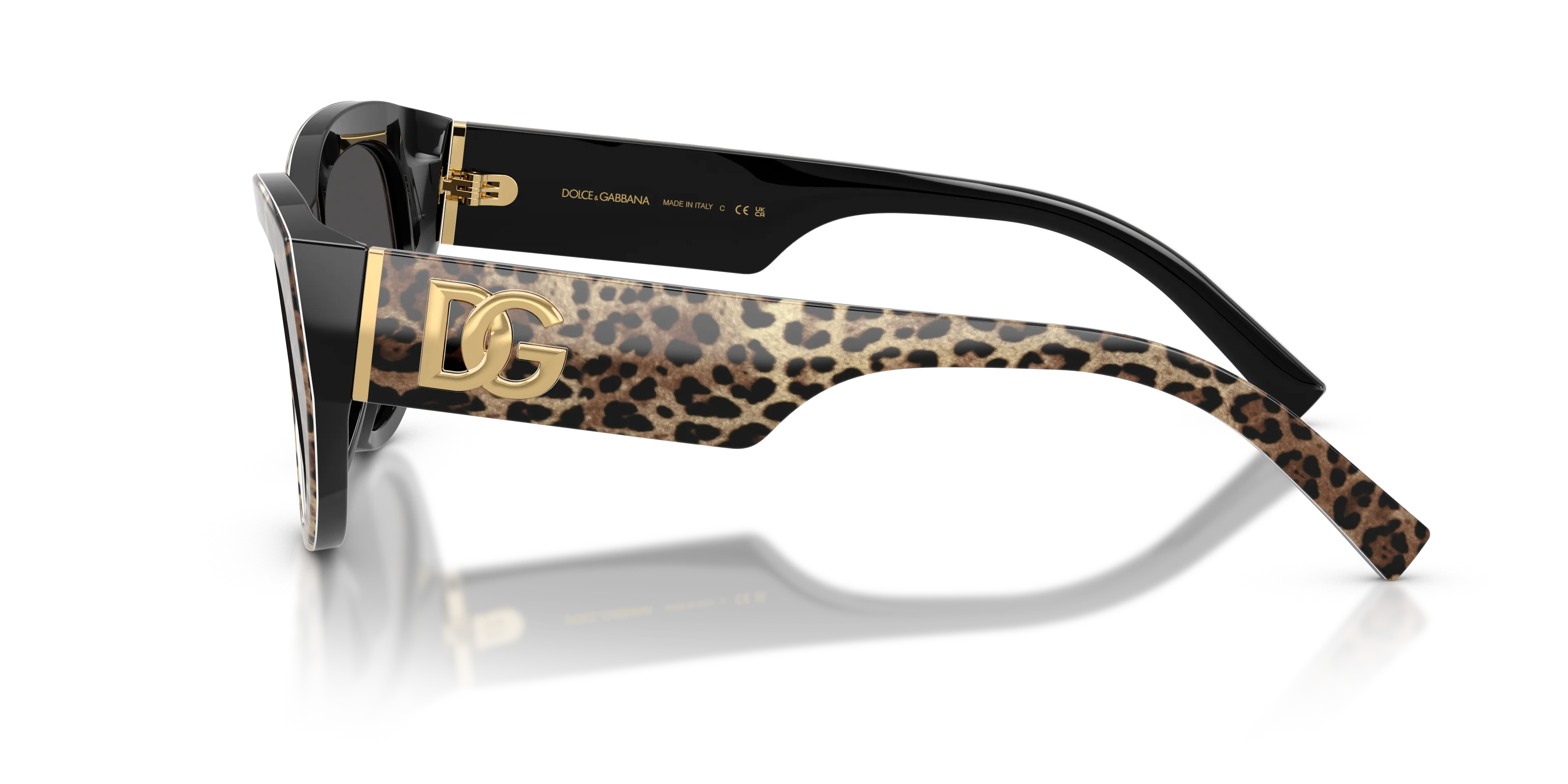 Dolce & Gabbana DG4514 316387 Occhiali da sole Acetato Marrone Grigio Cat Eye Normale - immagine 4