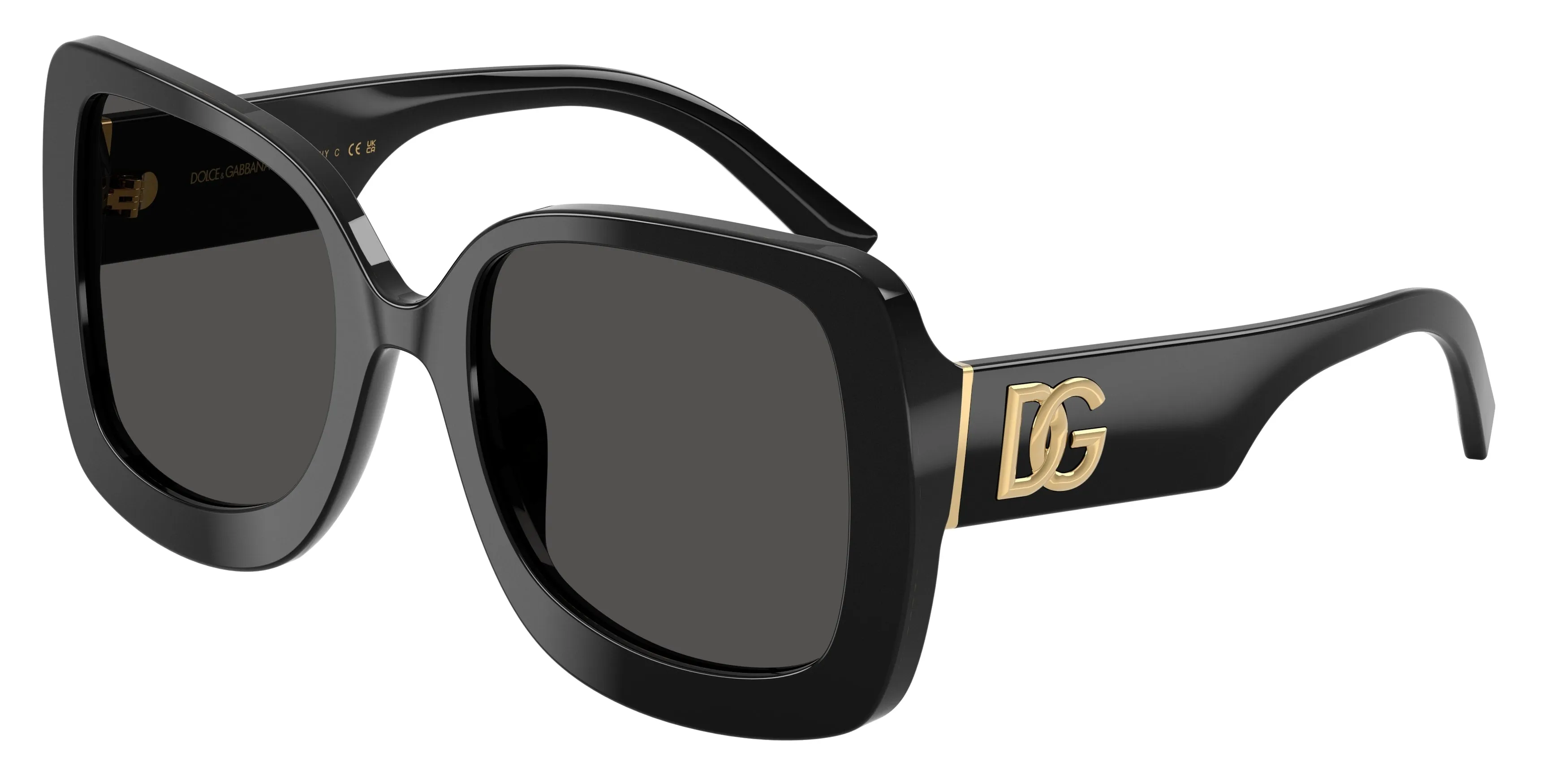 Dolce & Gabbana DG4513 501/87 Occhiali da sole Acetato Nero Grigio Squadrata Normale - immagine 1