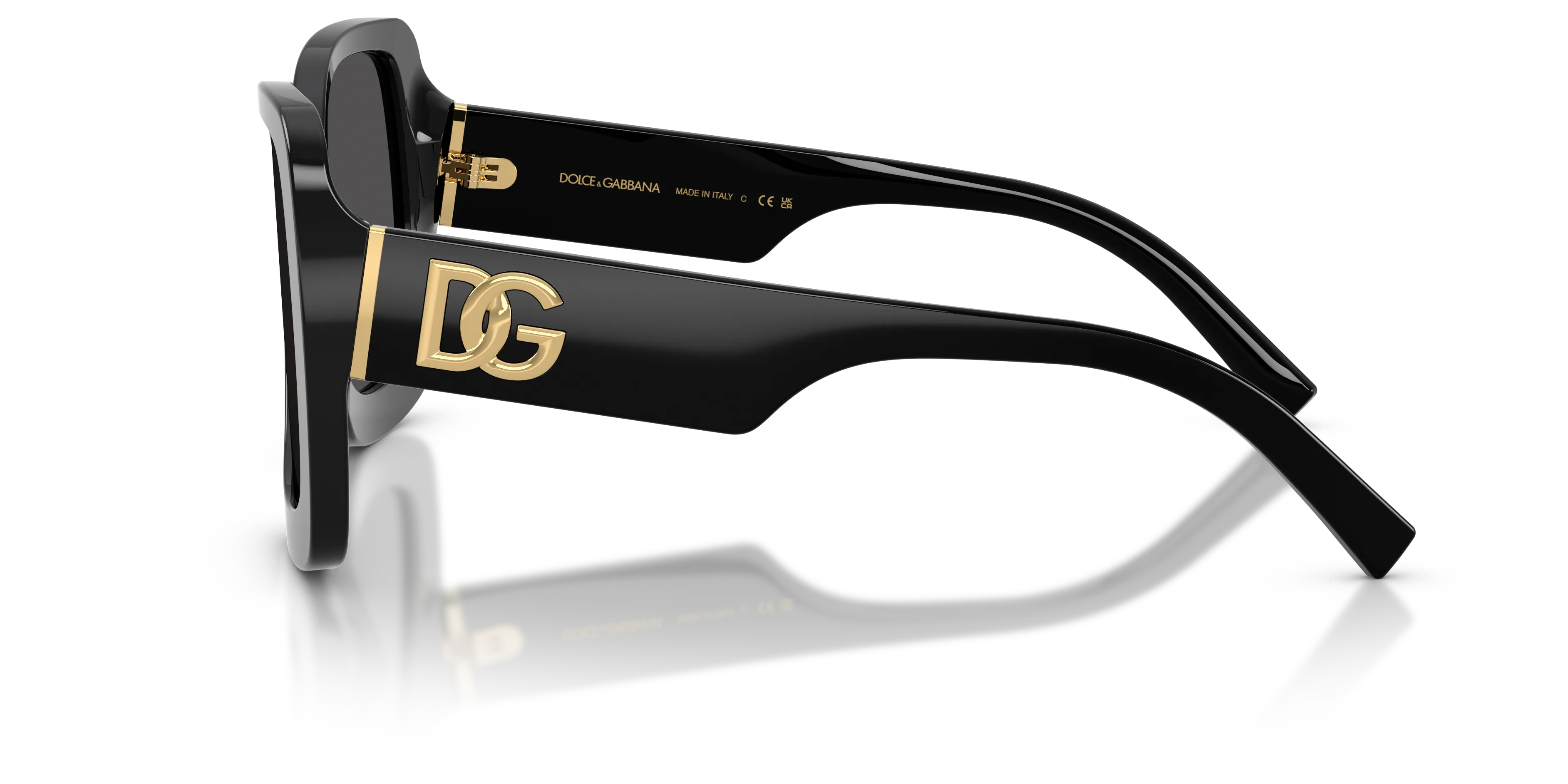 Dolce & Gabbana DG4513 501/87 Occhiali da sole Acetato Nero Grigio Squadrata Normale - immagine 4