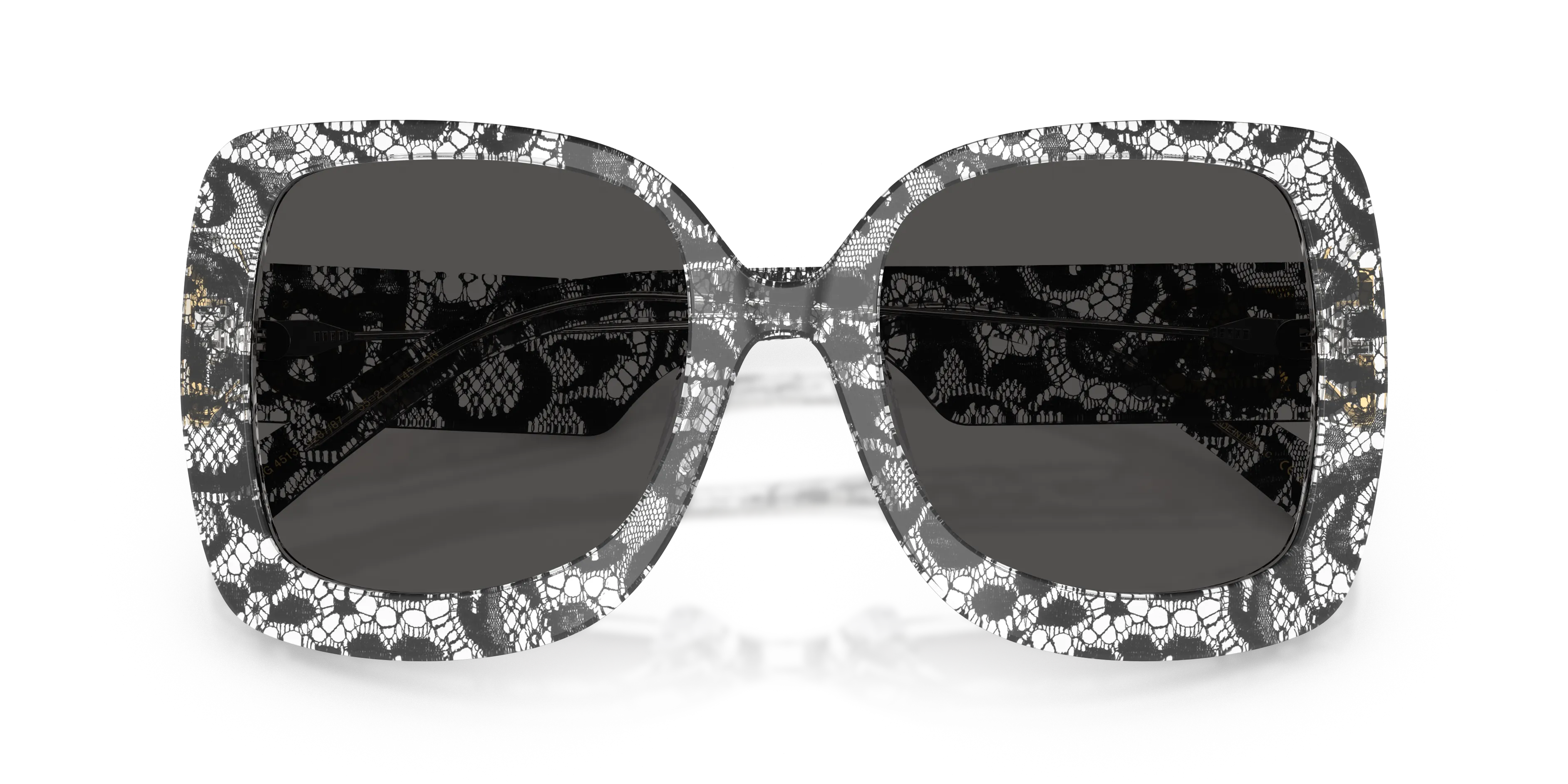 Dolce & Gabbana DG4513 328787 Occhiali da sole Acetato Nero Grigio Squadrata Normale - immagine 2