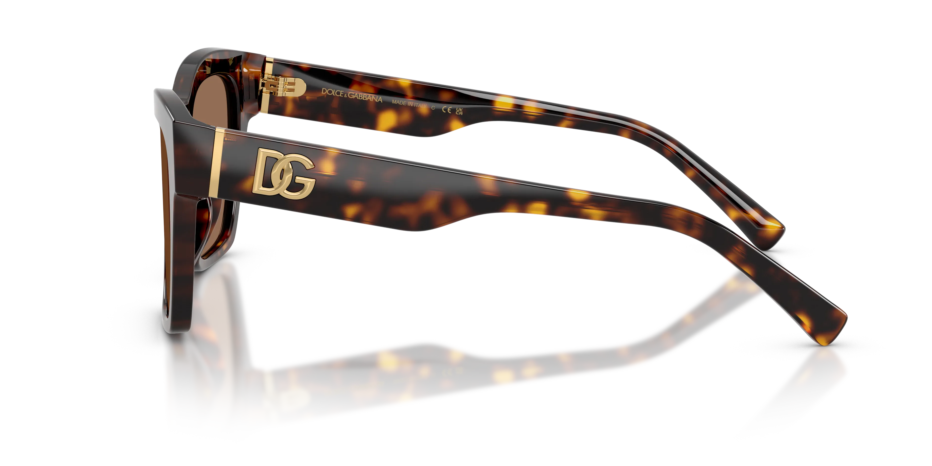 Dolce & Gabbana DG4512 502/73 Occhiali da sole Acetato Tartaruga Marrone Squadrata Normale - immagine 4