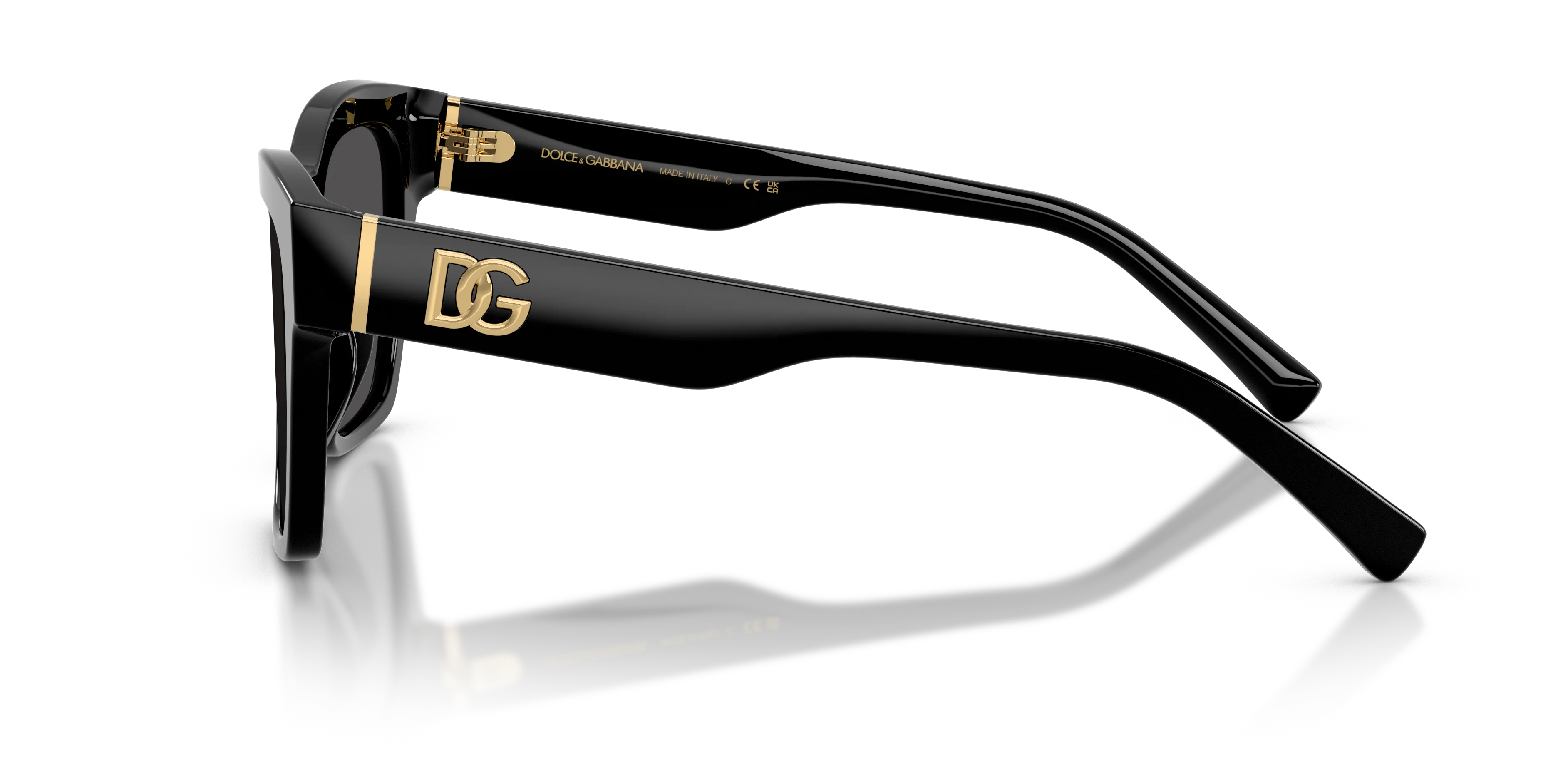 Dolce & Gabbana DG4512 501/87 Occhiali da sole Acetato Nero Grigio Squadrata Normale - immagine 4