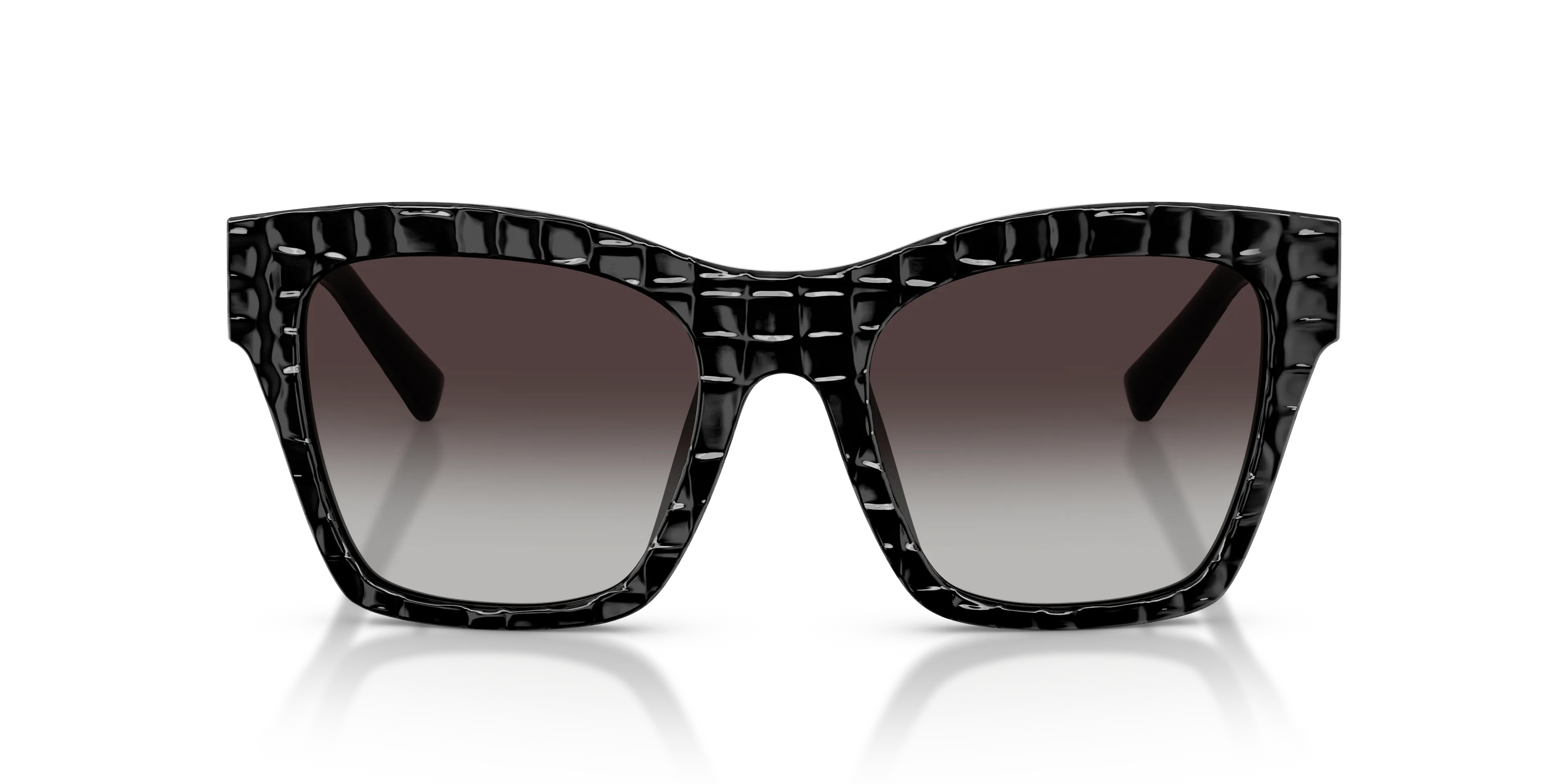 Dolce & Gabbana DG4512 32888G Occhiali da sole Acetato Nero Grigio Squadrata Normale Sfumato - immagine 3