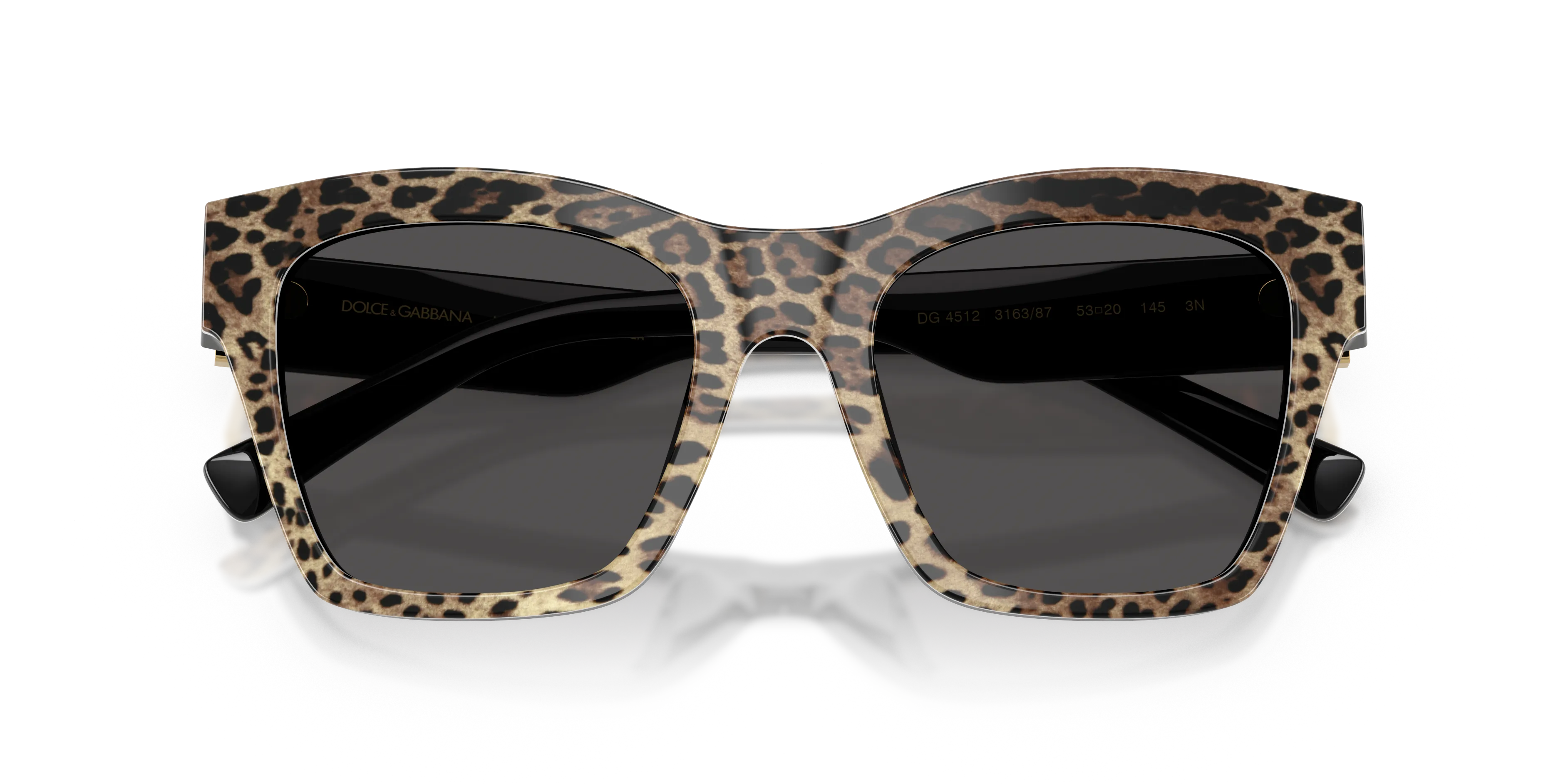 Dolce & Gabbana DG4512 316387 Occhiali da sole Acetato Marrone Grigio Squadrata Normale - immagine 2
