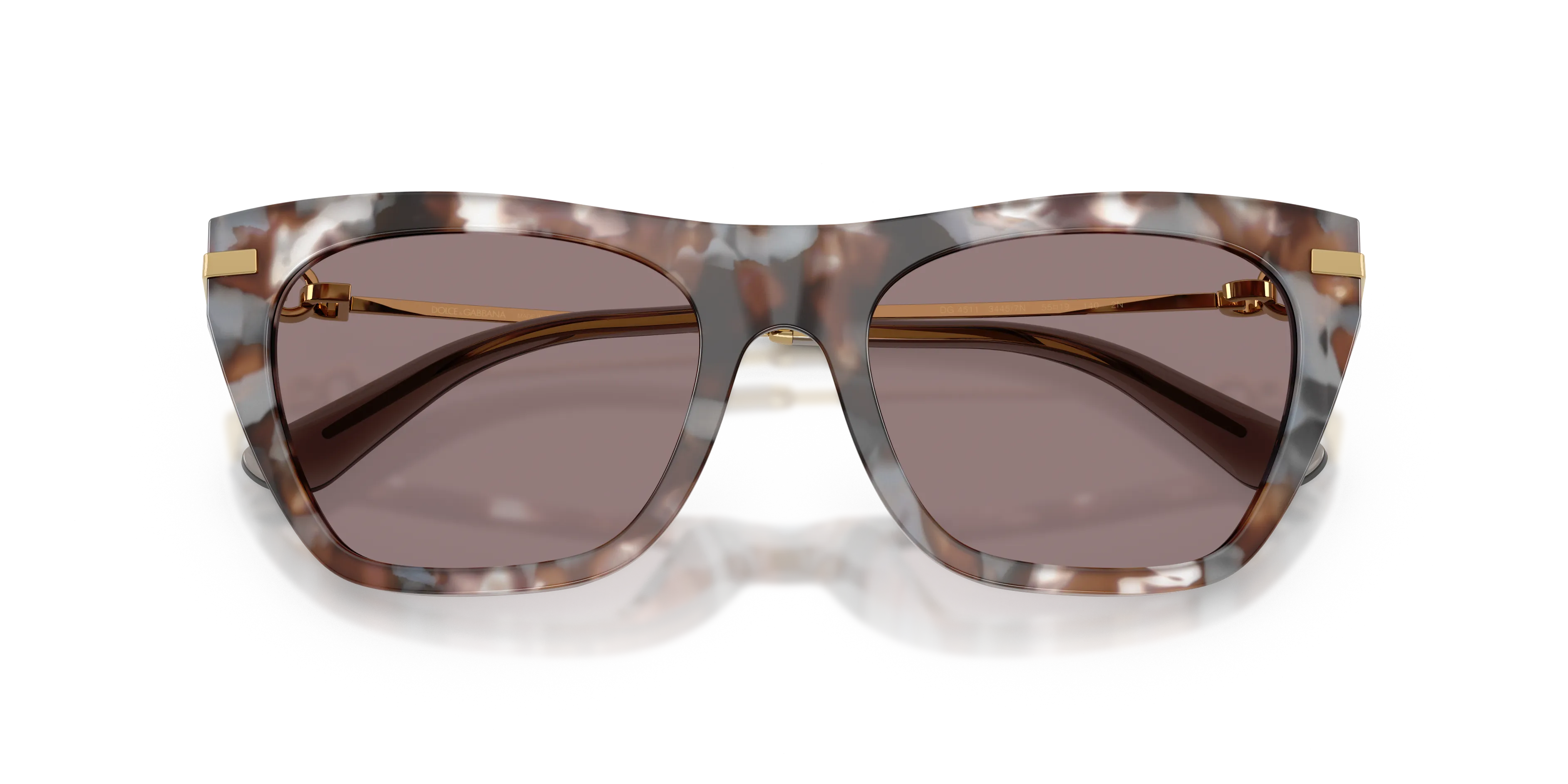 Dolce & Gabbana DG4511 34457N Occhiali da sole Acetato Tartaruga Squadrata Normale - immagine 2