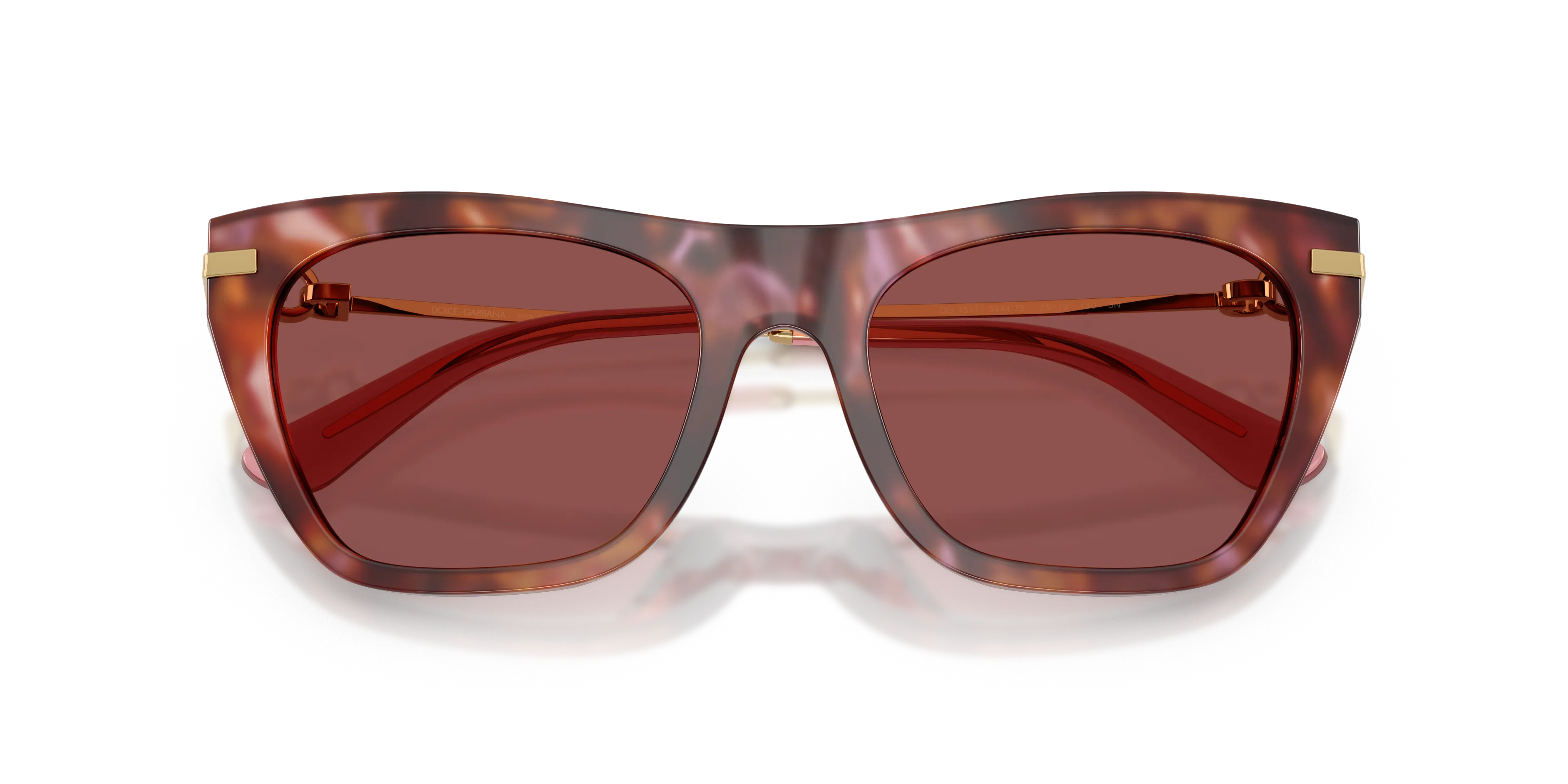 Dolce & Gabbana DG4511 344475 Occhiali da sole Acetato Tartaruga Viola Squadrata Normale - immagine 2