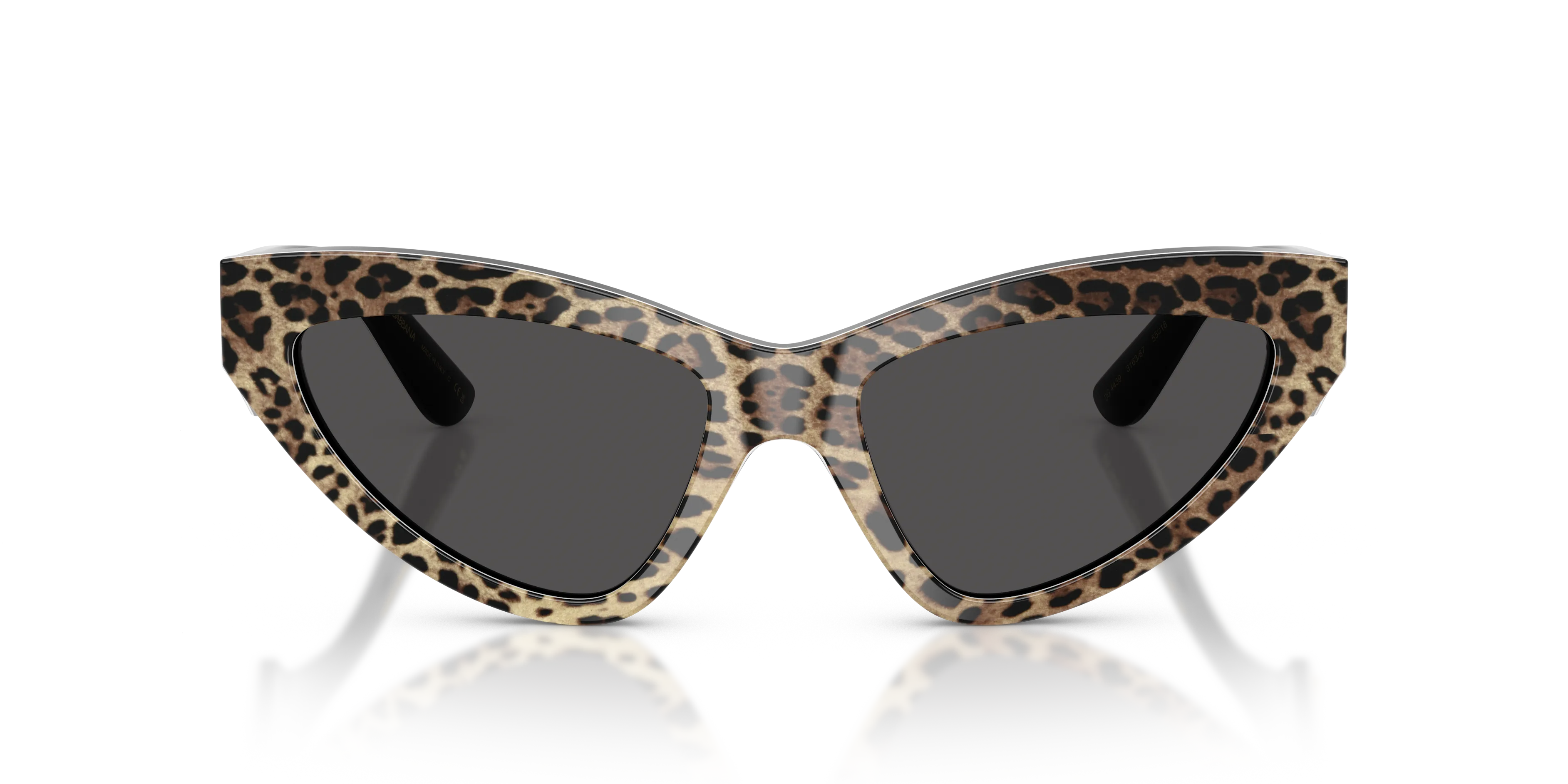 Dolce & Gabbana DG4439 316387 Occhiali da sole Acetato Marrone Grigio Cat Eye Normale - immagine 3