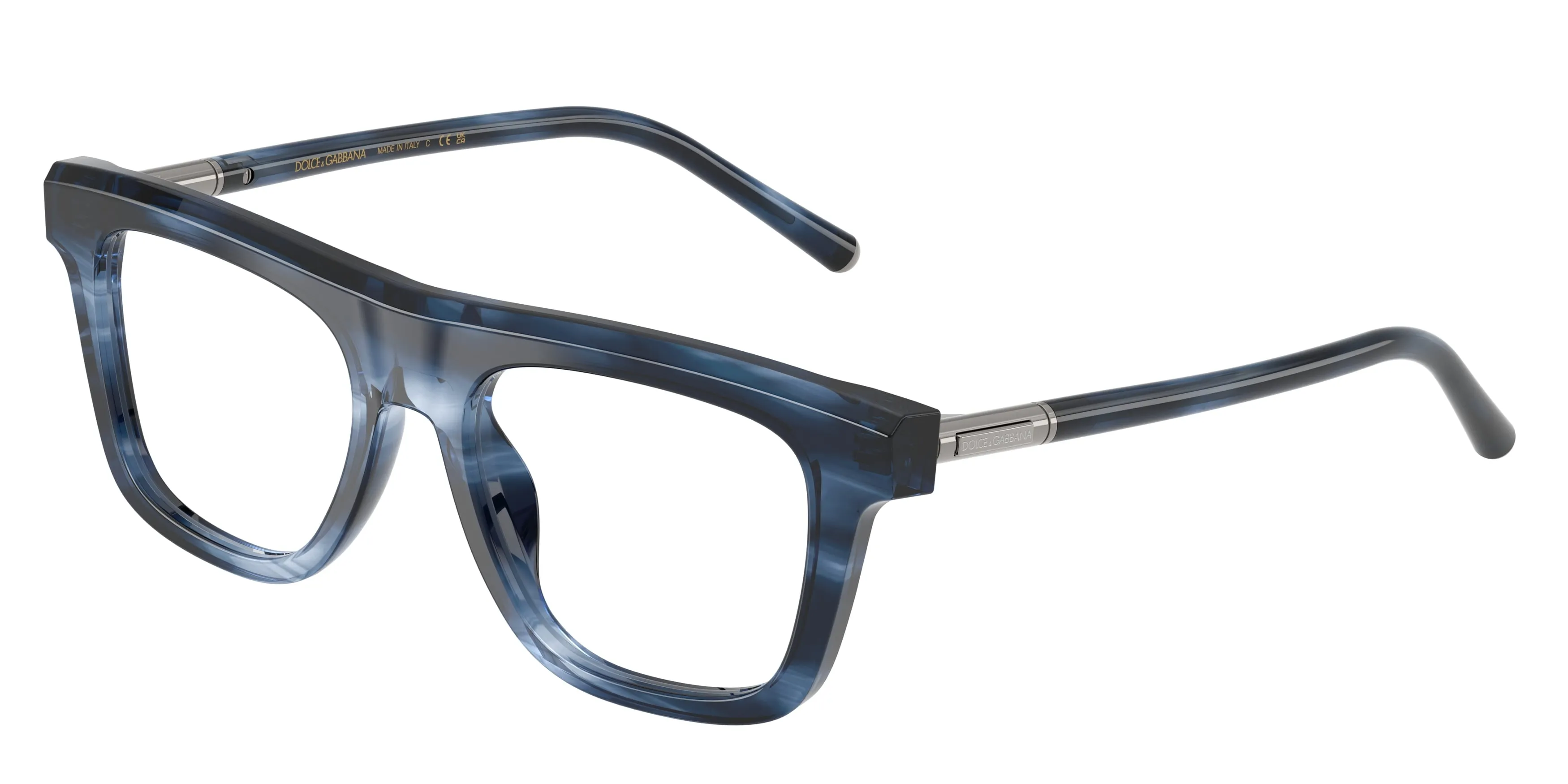 Dolce & Gabbana DG3434 3448 Montature da vista Acetato Blu Squadrata Normale - immagine 1
