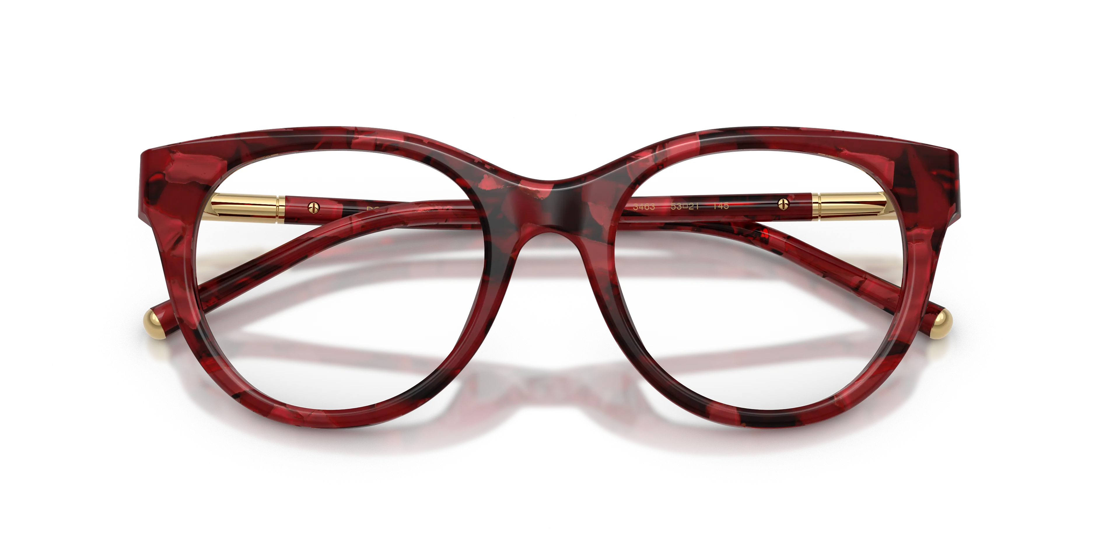 Dolce & Gabbana DG3433 3463 Montature da vista Acetato Rosso Pantos Normale - immagine 2