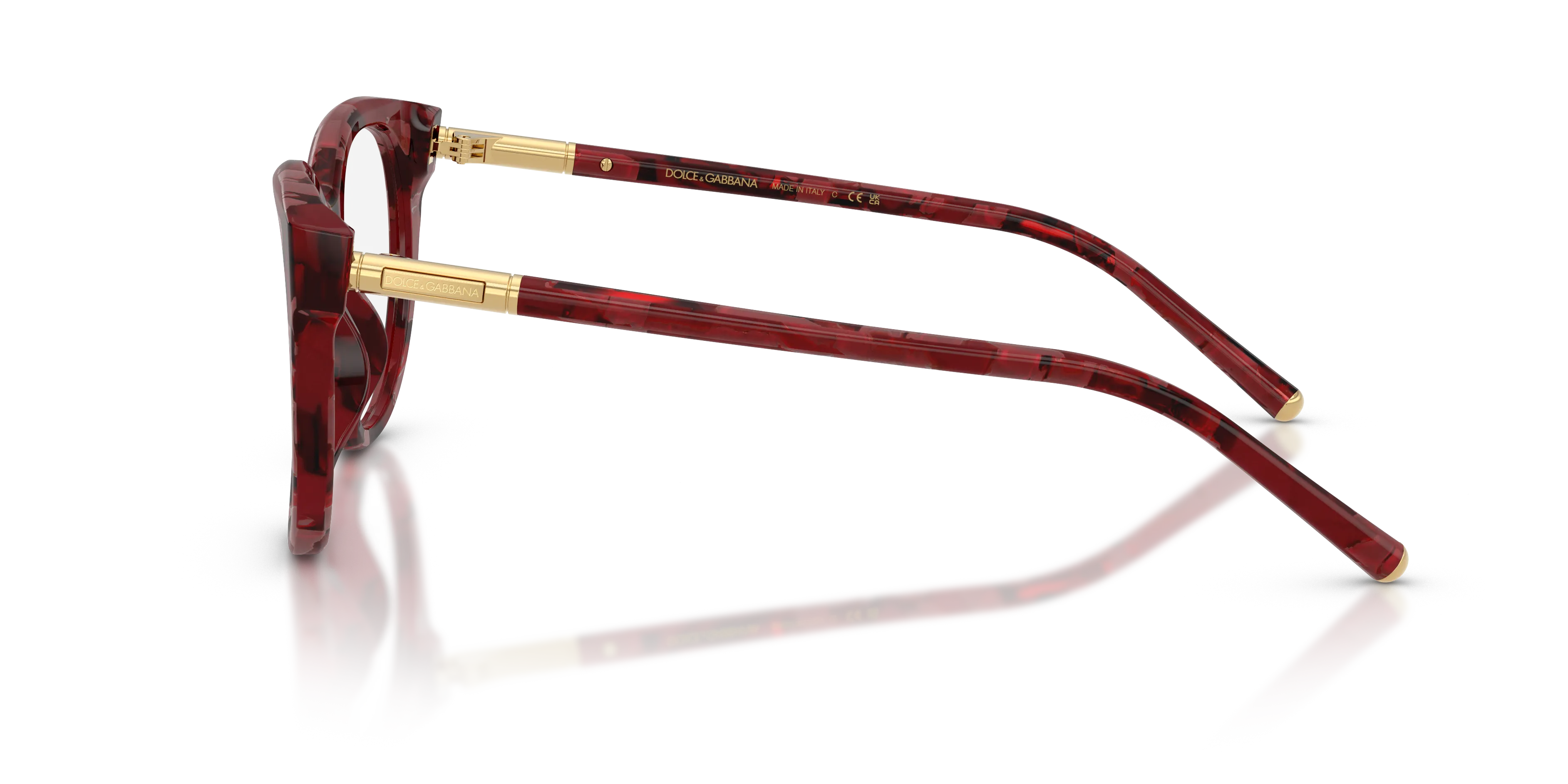 Dolce & Gabbana DG3433 3463 Montature da vista Acetato Rosso Pantos Normale - immagine 4