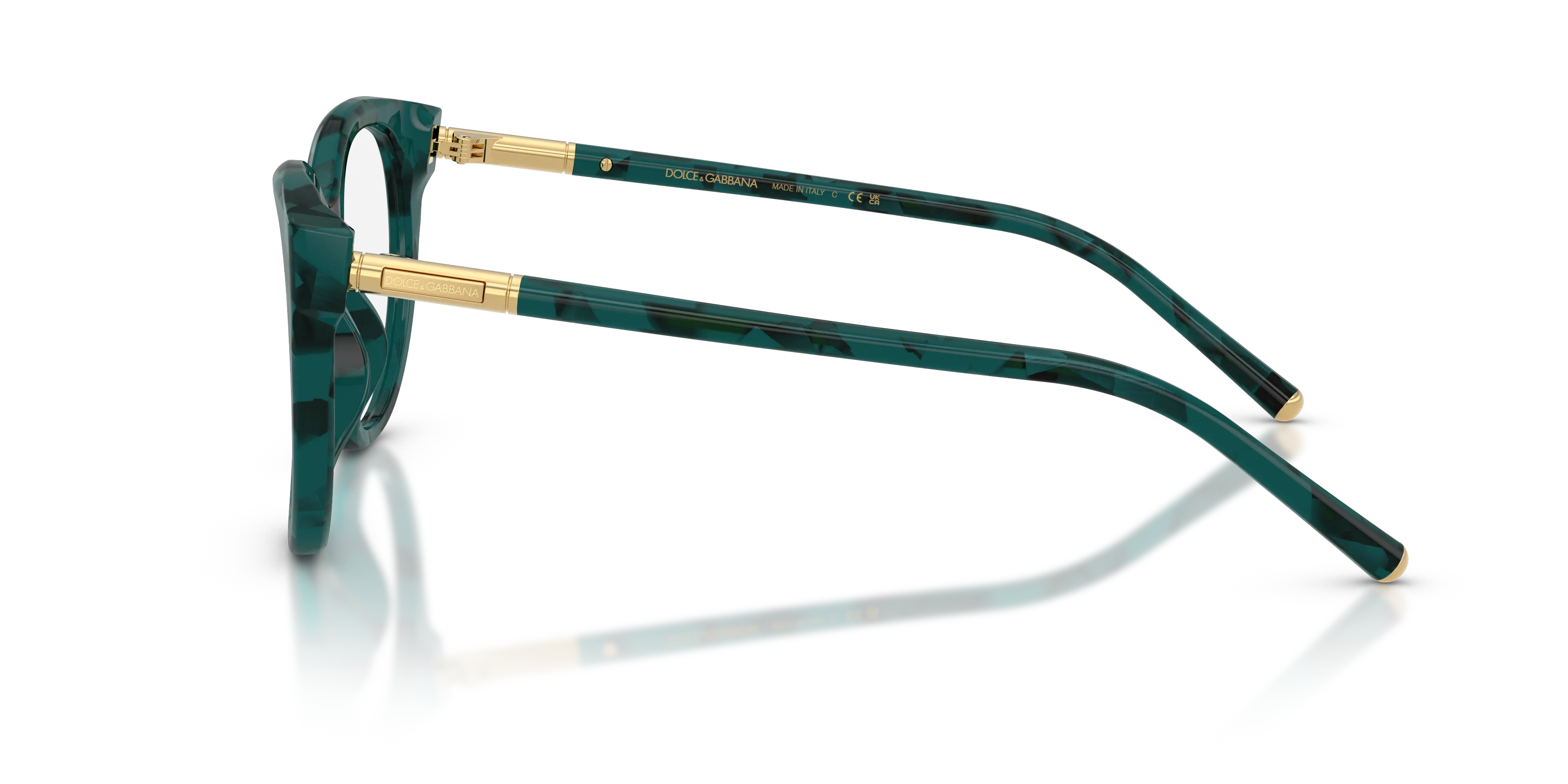 Dolce & Gabbana DG3433 3460 Montature da vista Acetato Verde Pantos Normale - immagine 4