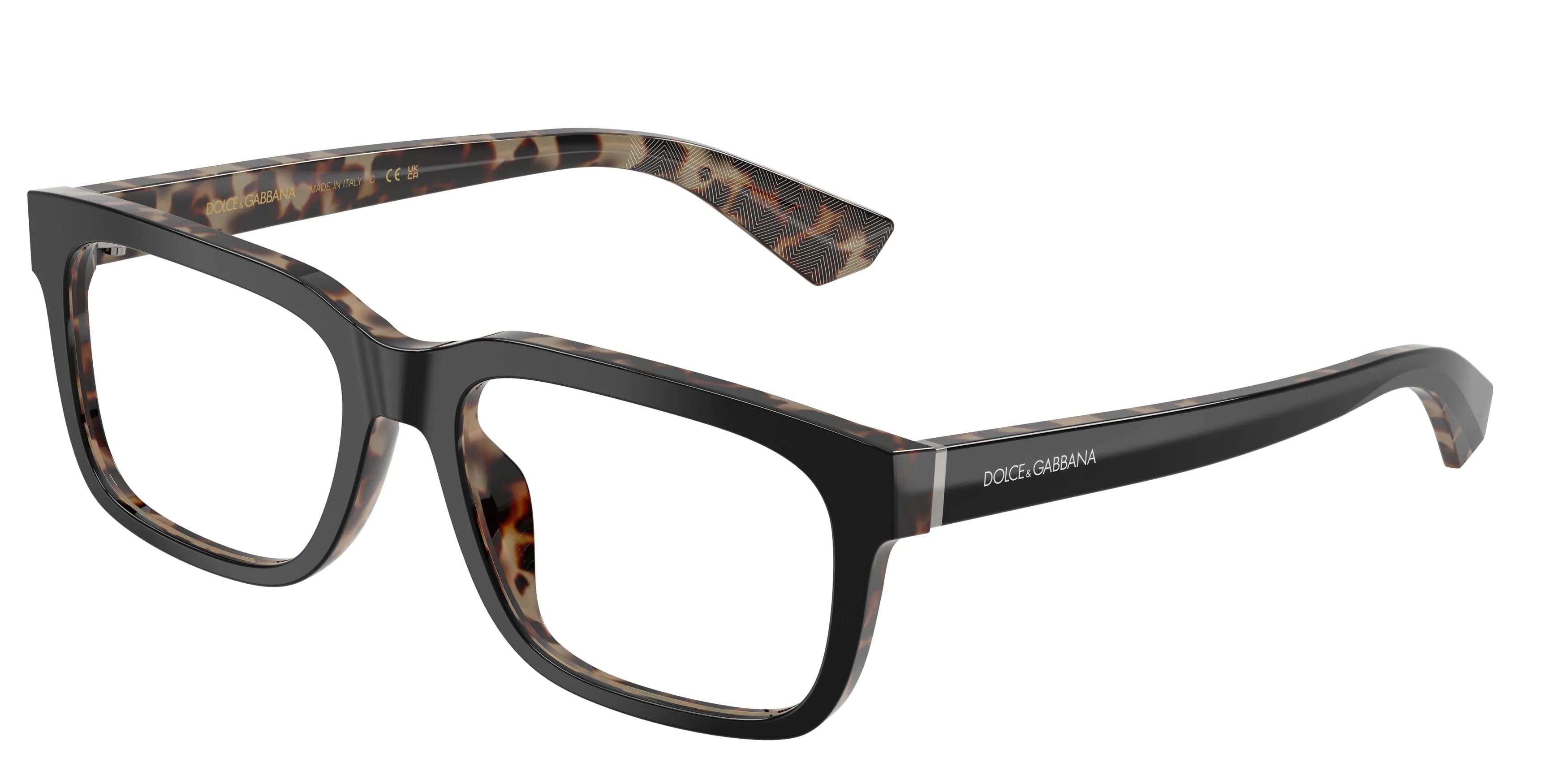 Dolce & Gabbana DG3432 3417 Montature da vista Acetato Nero Squadrata Normale - immagine 1