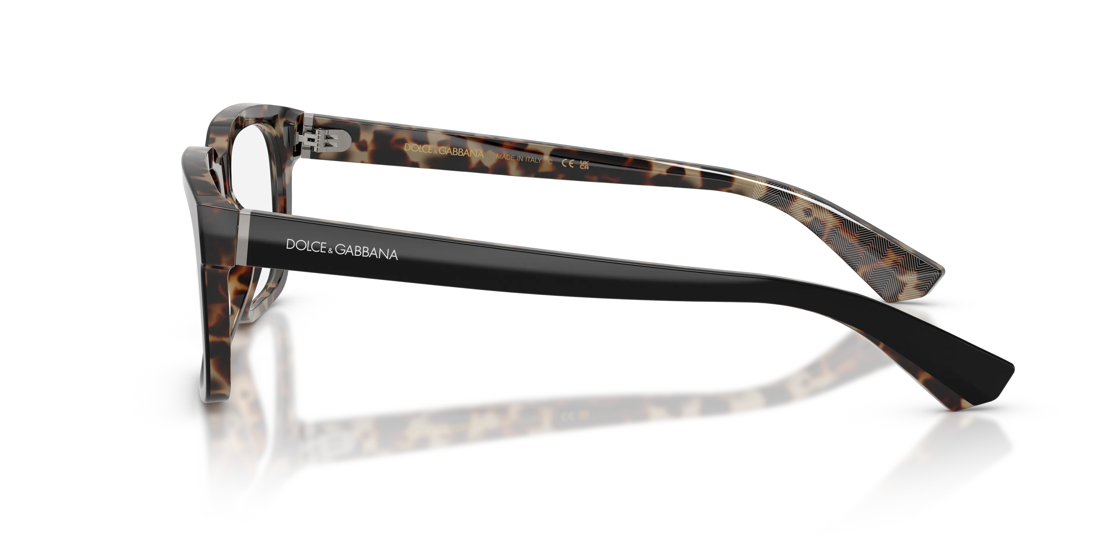 Dolce & Gabbana DG3432 3417 Montature da vista Acetato Nero Squadrata Normale - immagine 4