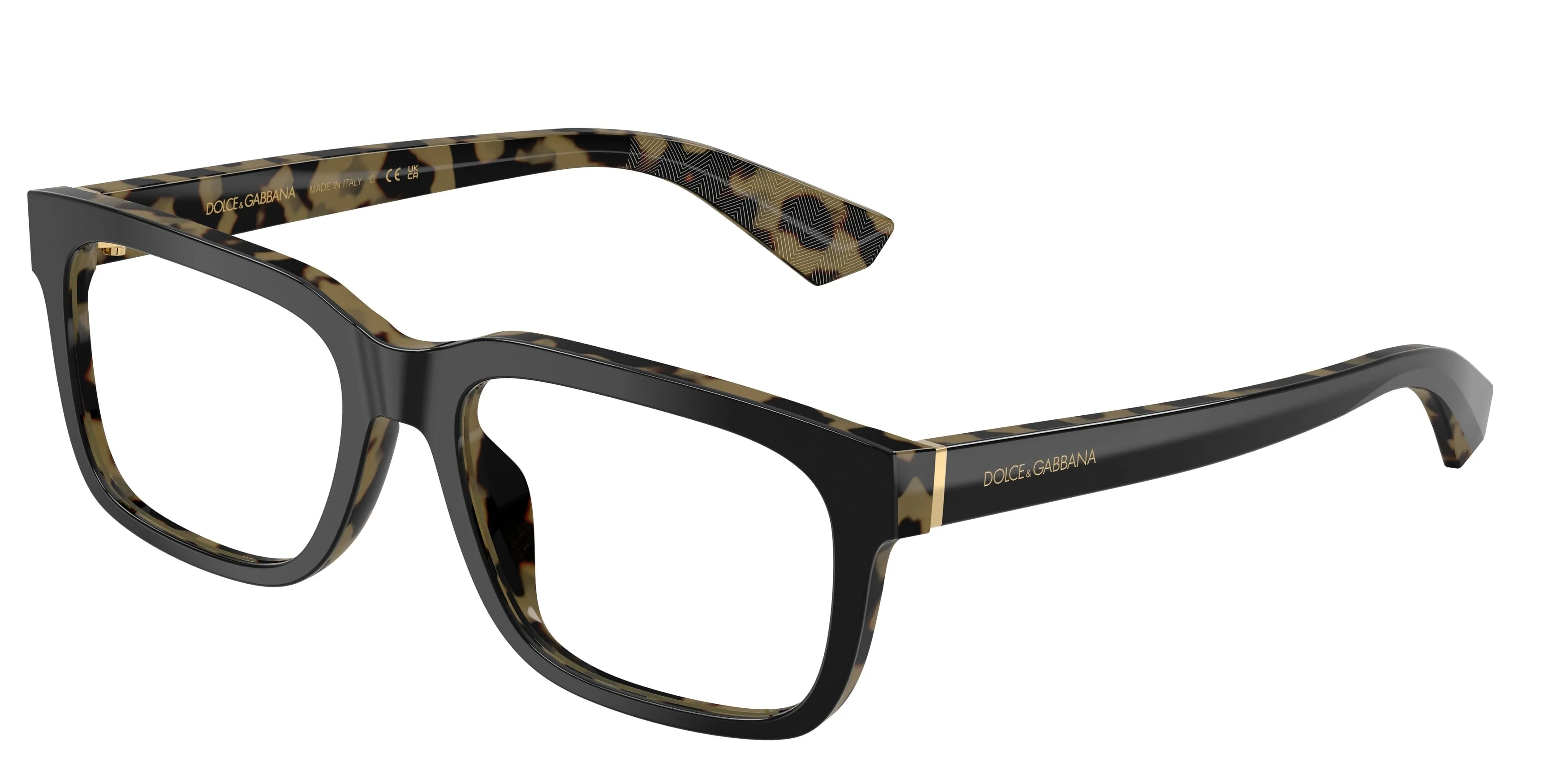 Dolce & Gabbana DG3432 3404 Montature da vista Acetato Nero Squadrata Normale - immagine 1