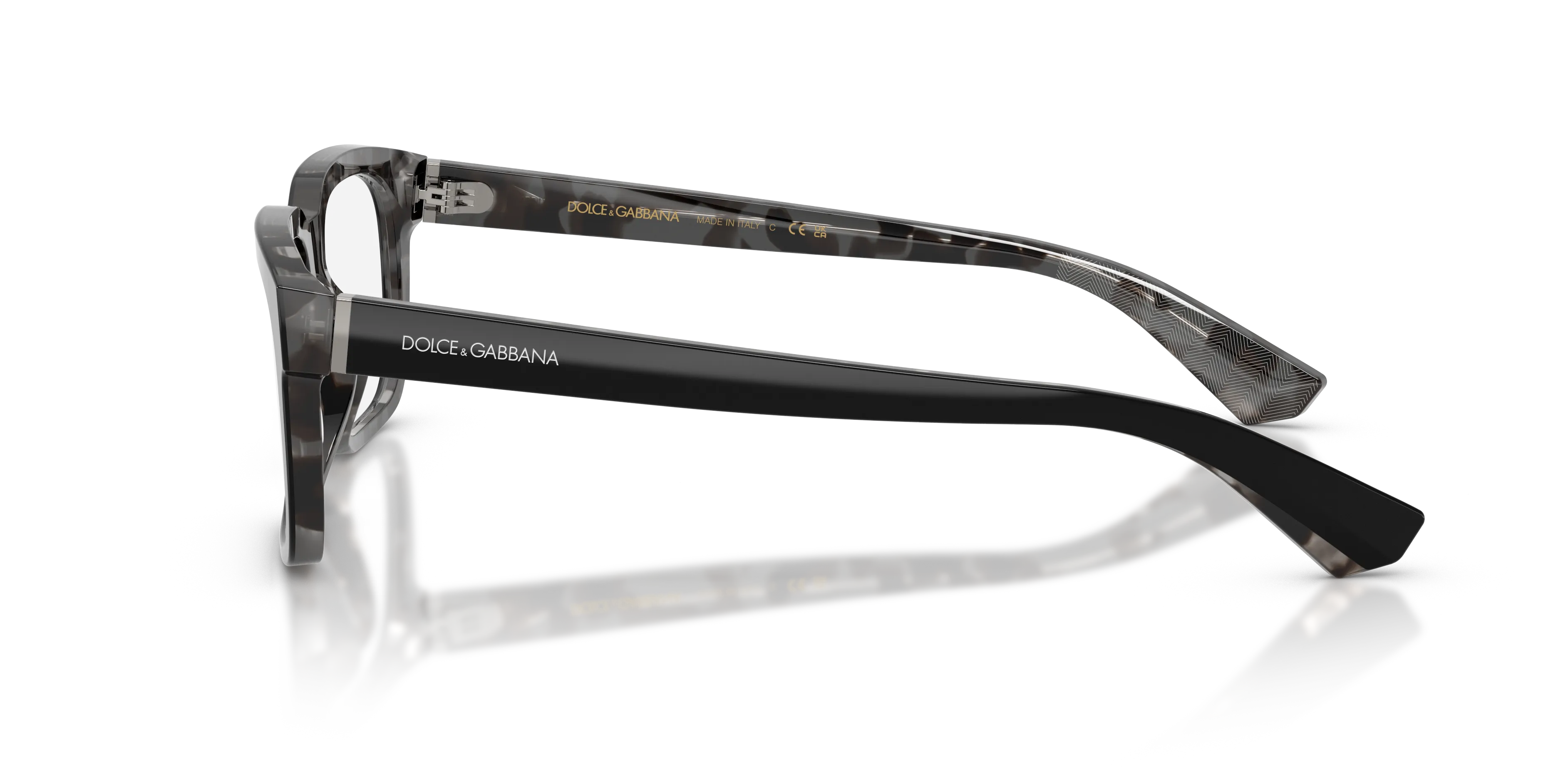 Dolce & Gabbana DG3432 3403 Montature da vista Acetato Nero Squadrata Normale - immagine 4