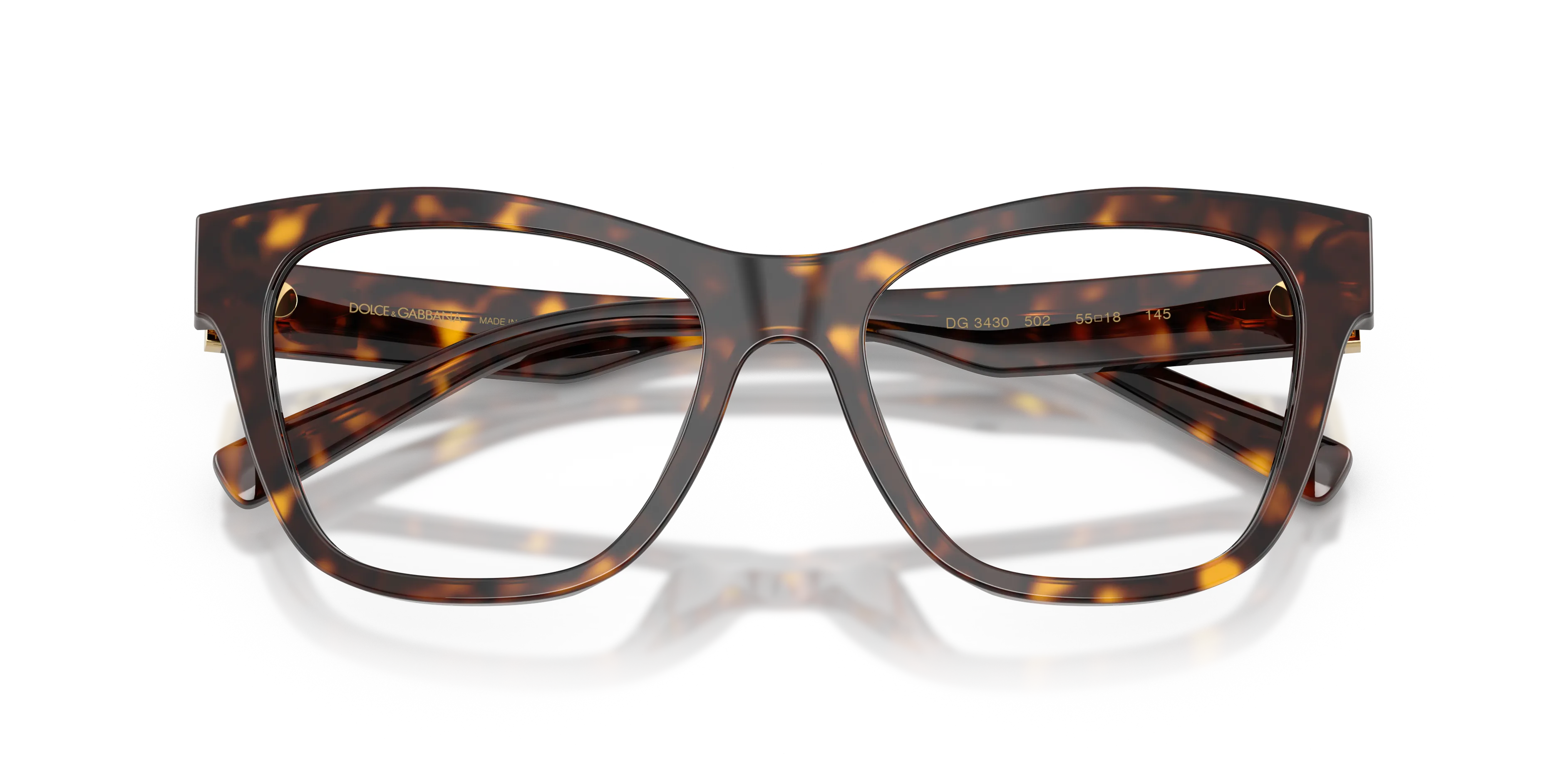 Dolce & Gabbana DG3430 502 Montature da vista Acetato Tartaruga Squadrata Normale - immagine 2